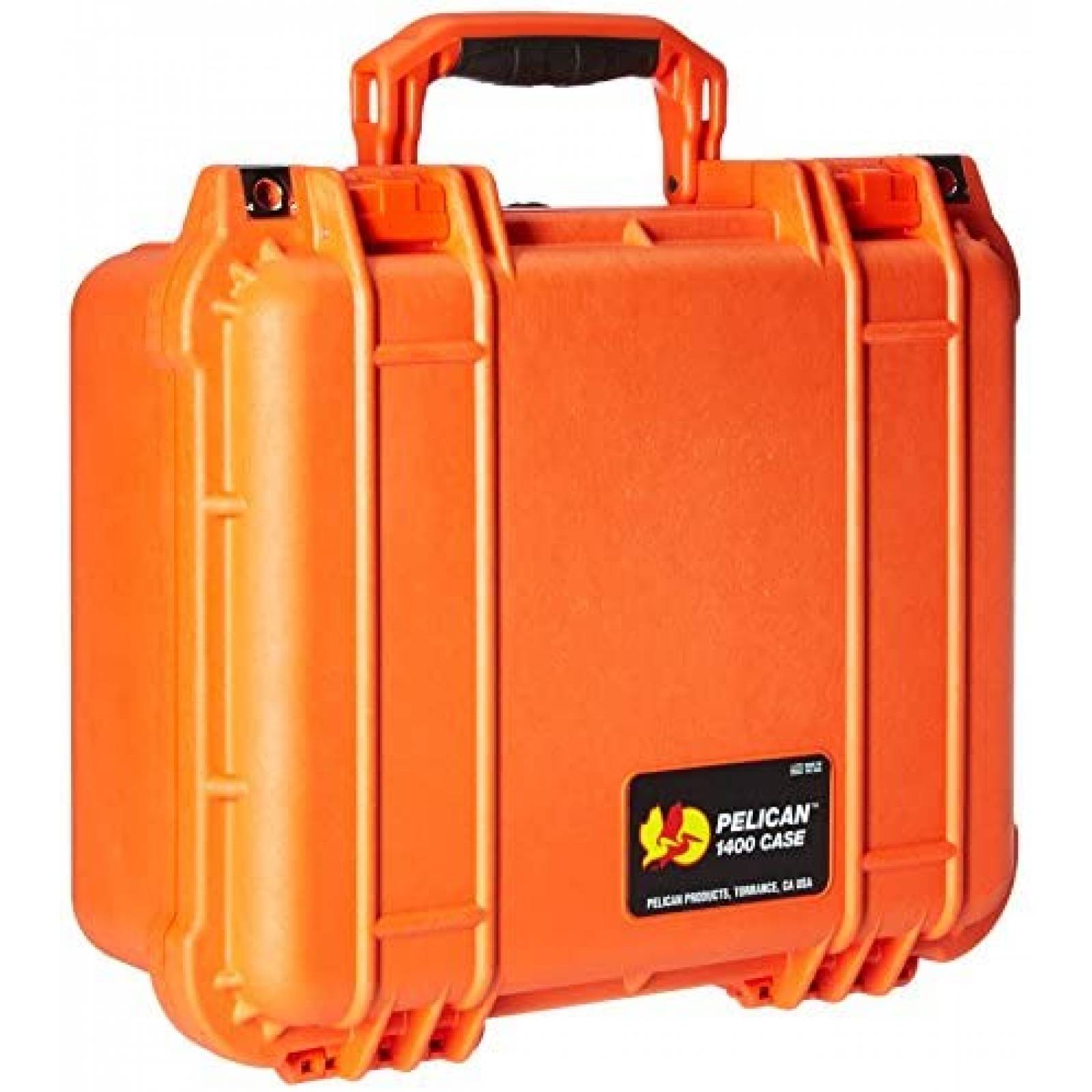 Estuche para Camara Pelican 1400 con Foam -Naranja