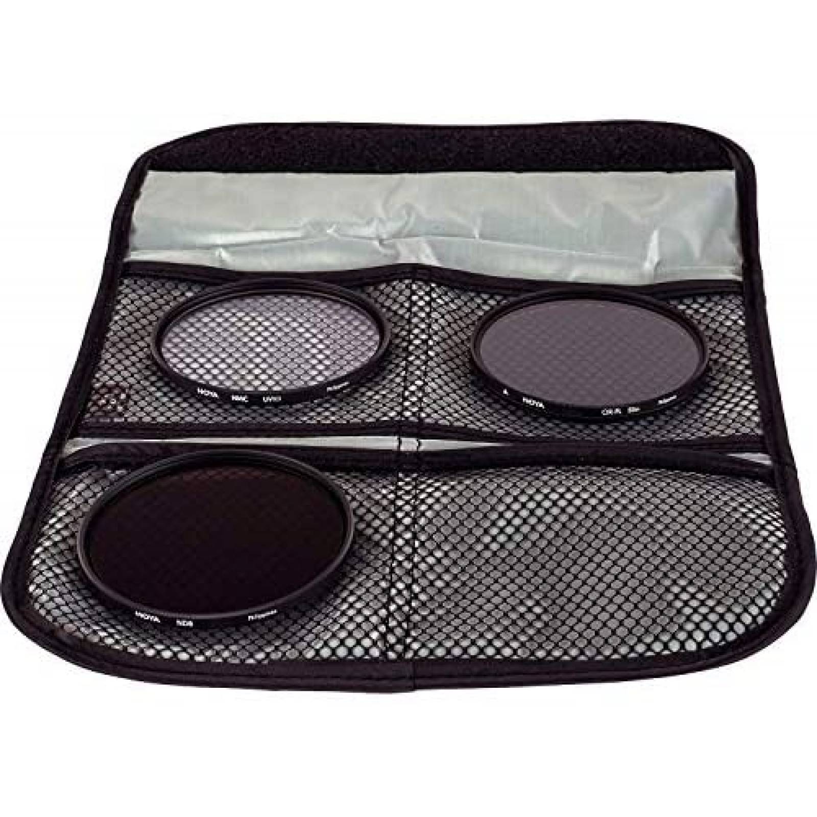 Set Filtros Hoya HMC UV Polarizador circular ND8 Con estuche