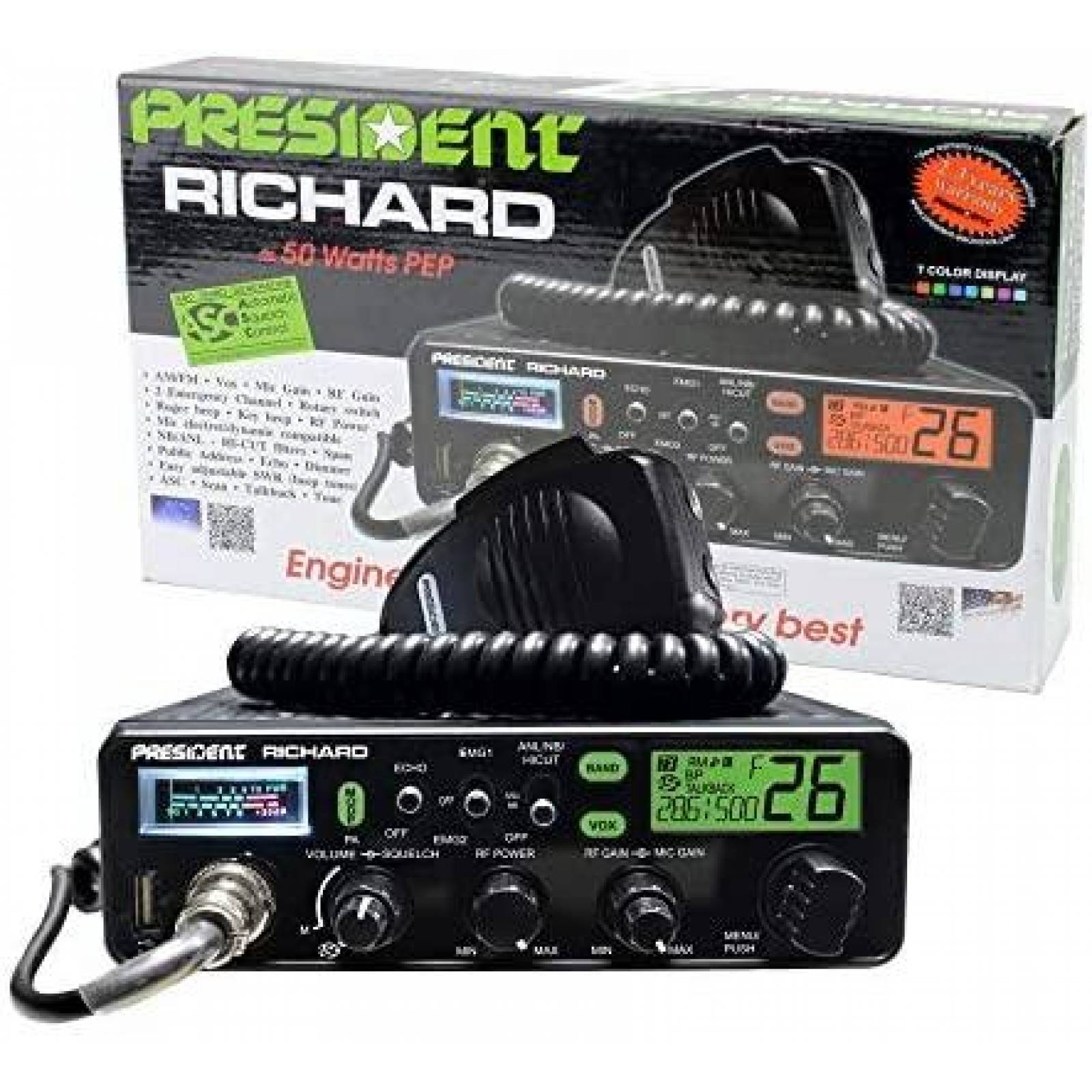 Radioaficionado President Electronics RICHARD 10m 50W PEP