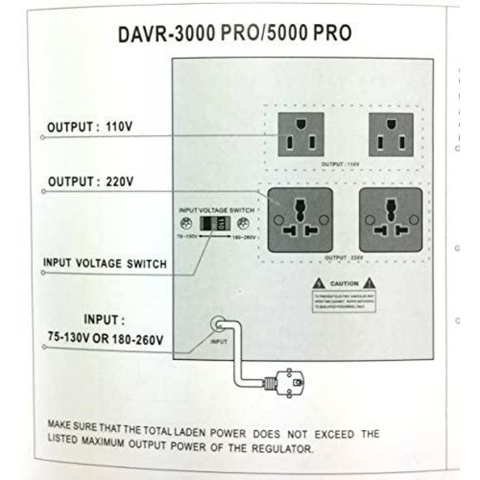 Regulador de Voltaje Norstar DAVR-3000 3000W Automatico