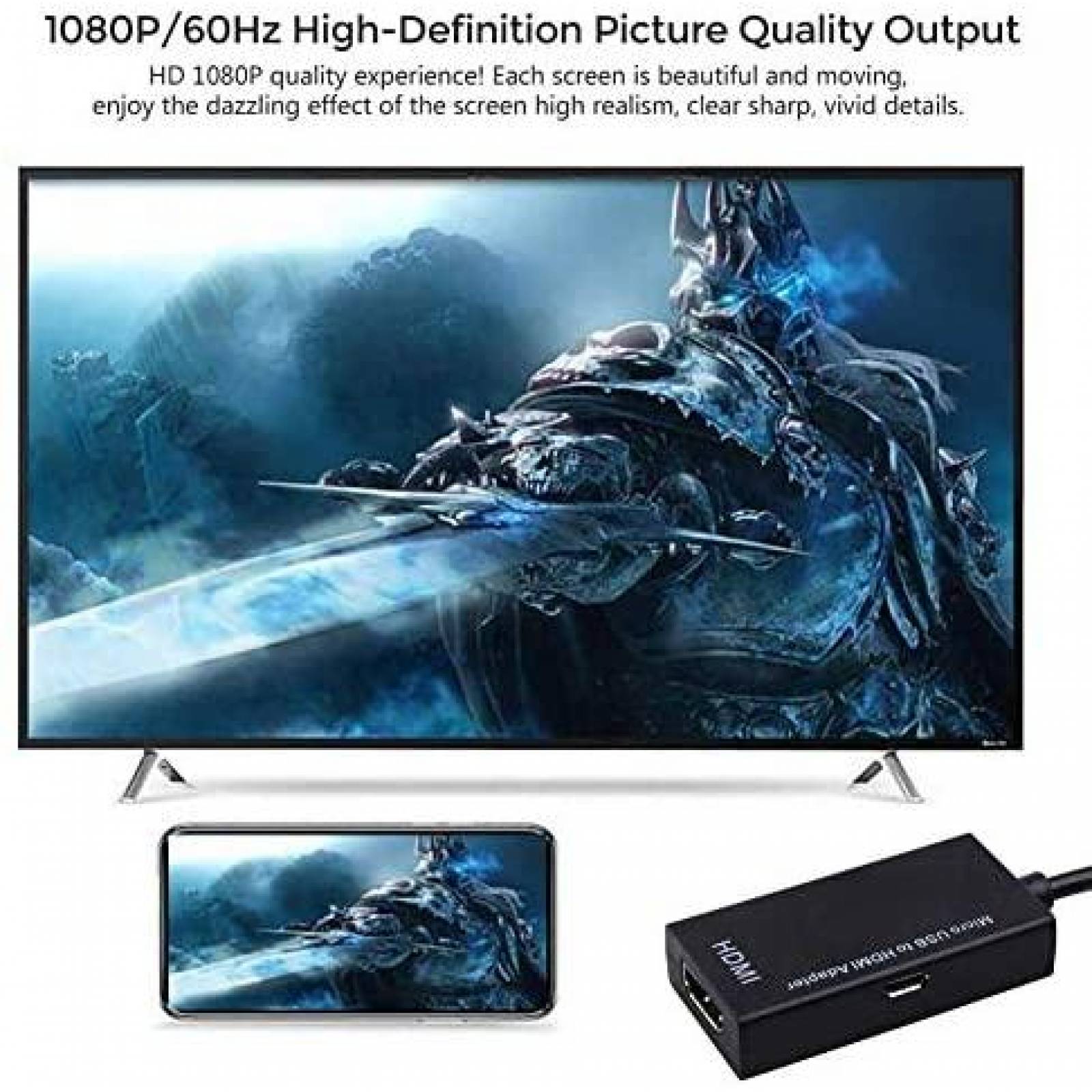 Cable Adaptador Meierjia MHL a HDMI 1080p Samsung Galaxy