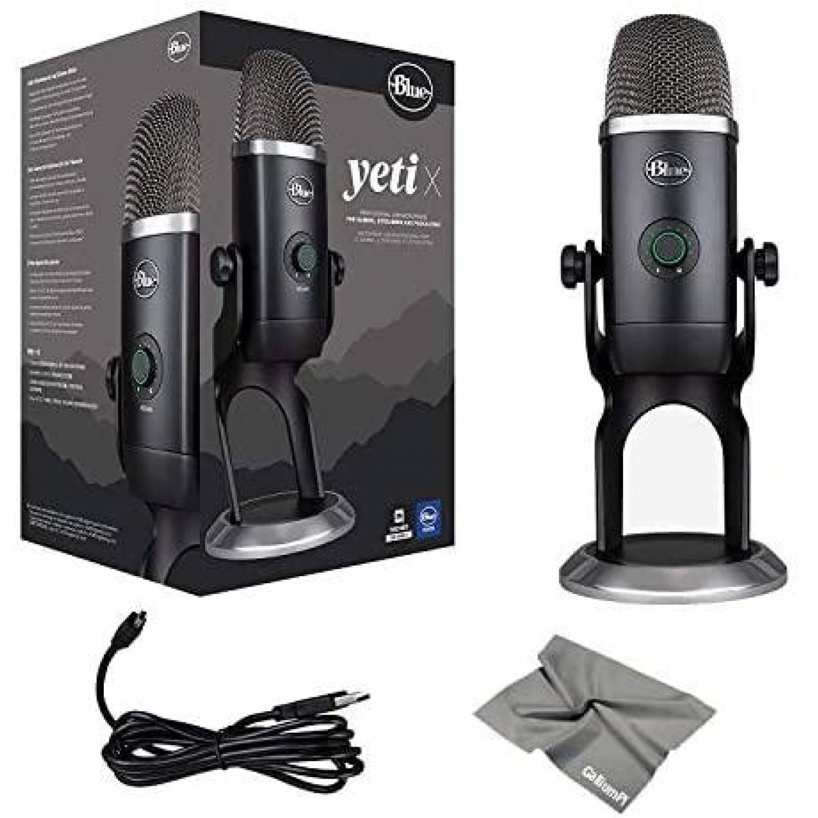 Microfono de Condensador Blue Microphone Blue Yeti X USB LED