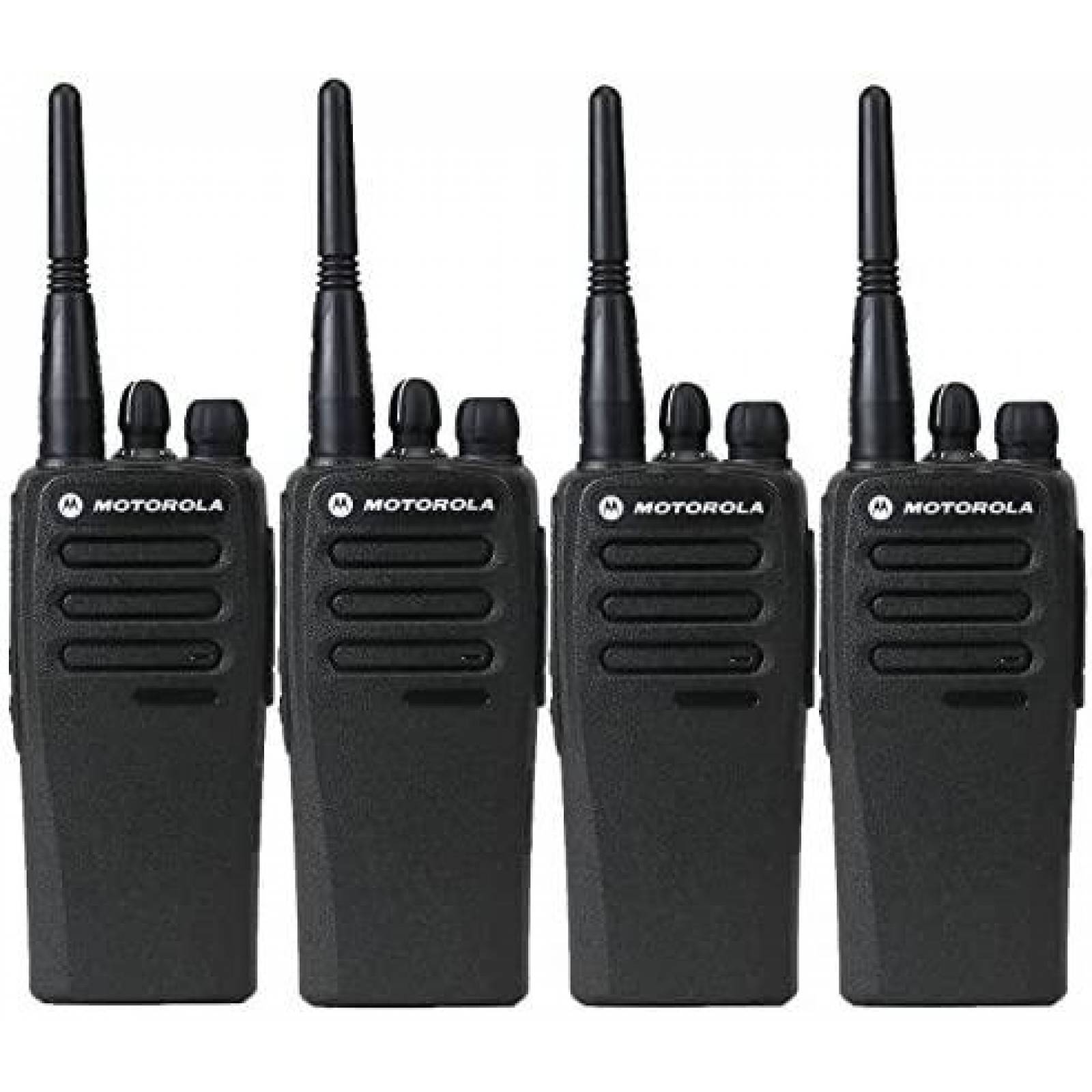 4 Radios bidireccionales Motorola CP200d UHF 70 dB -Negro