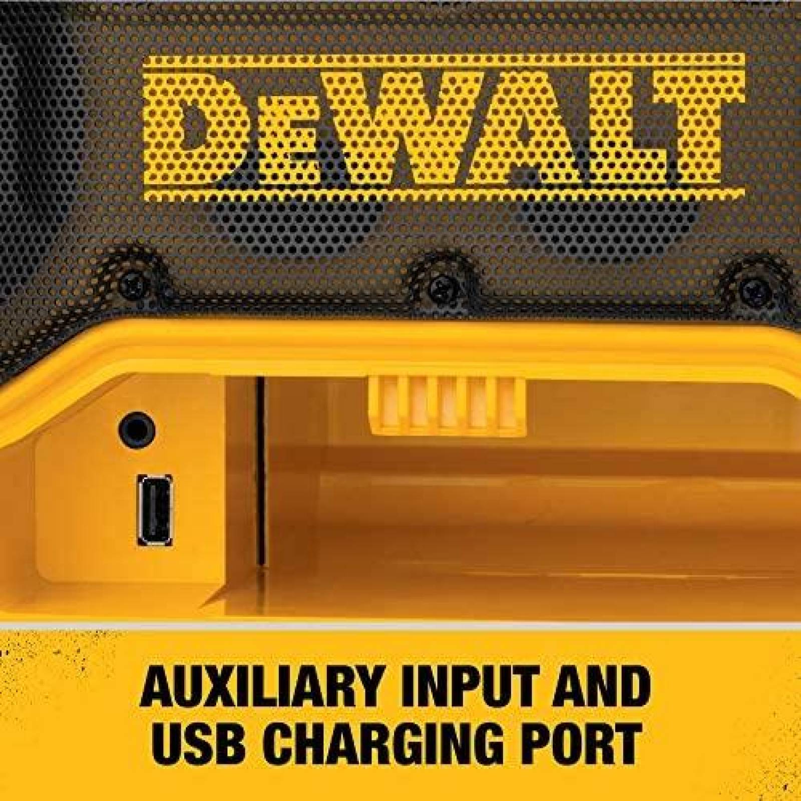Radio Dewalt Portatil Bluetooth con Cargador de Baterias