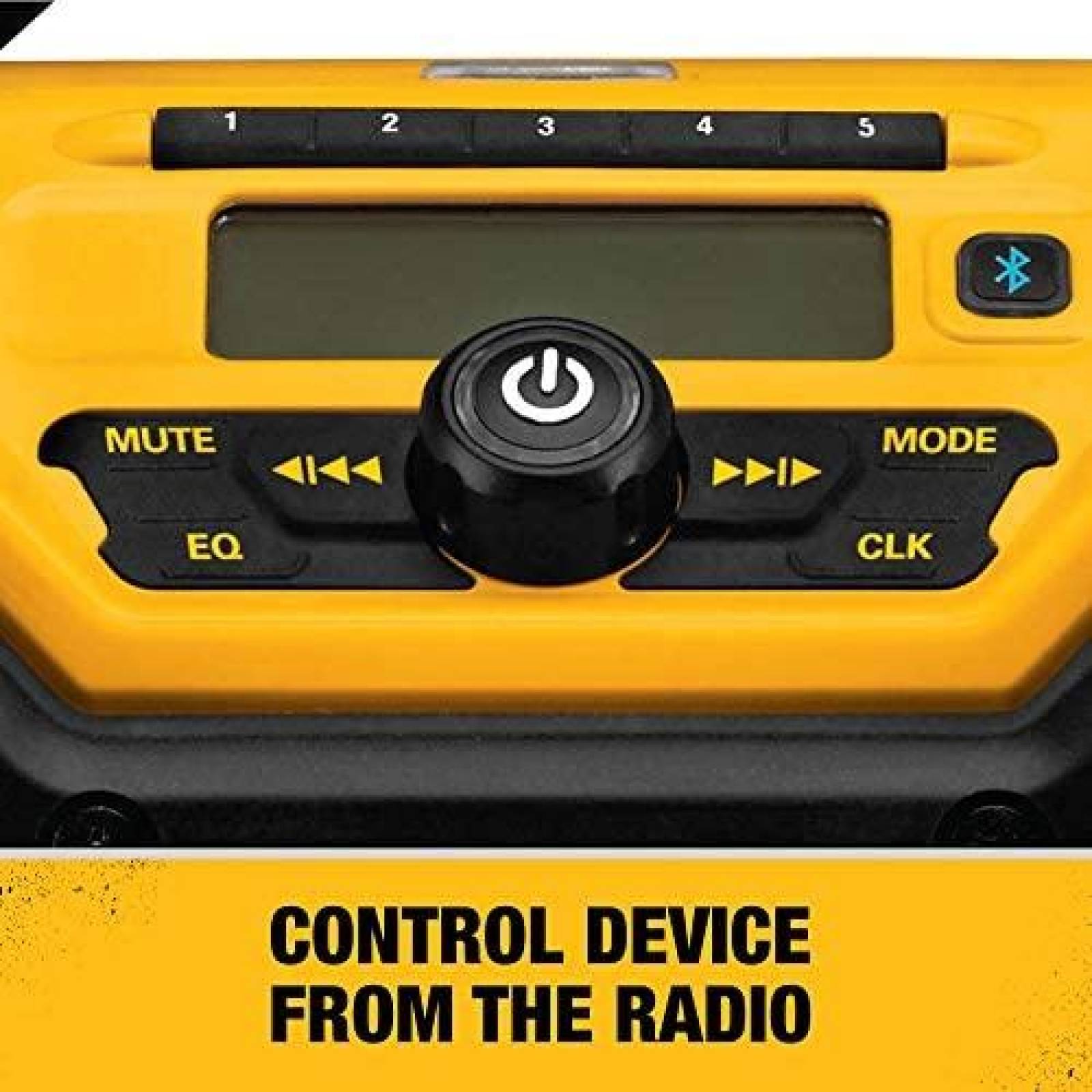 Radio Dewalt Portatil Bluetooth con Cargador de Baterias