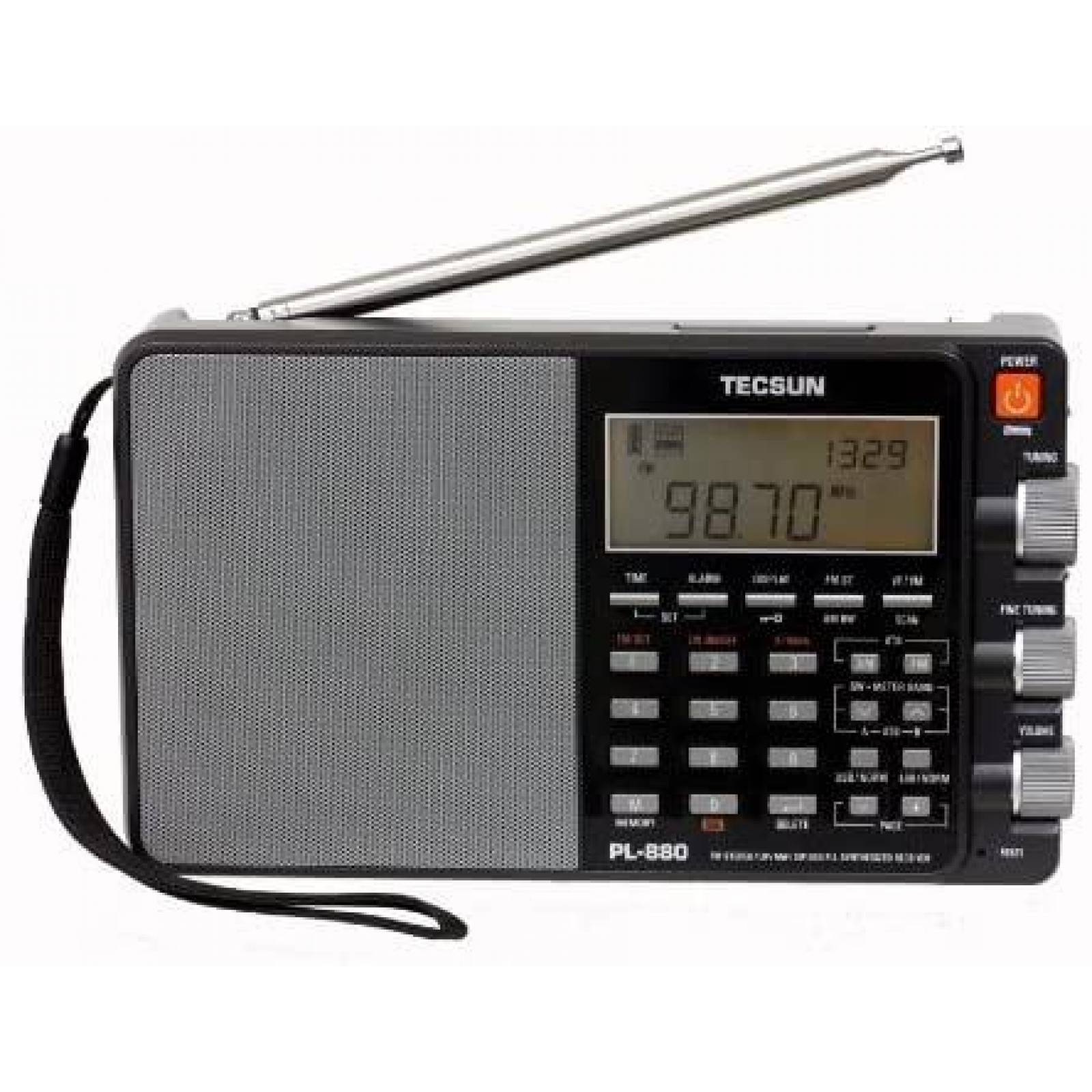 Radio TECSUN PL880 portatil digital PLL AM/PM -Negro