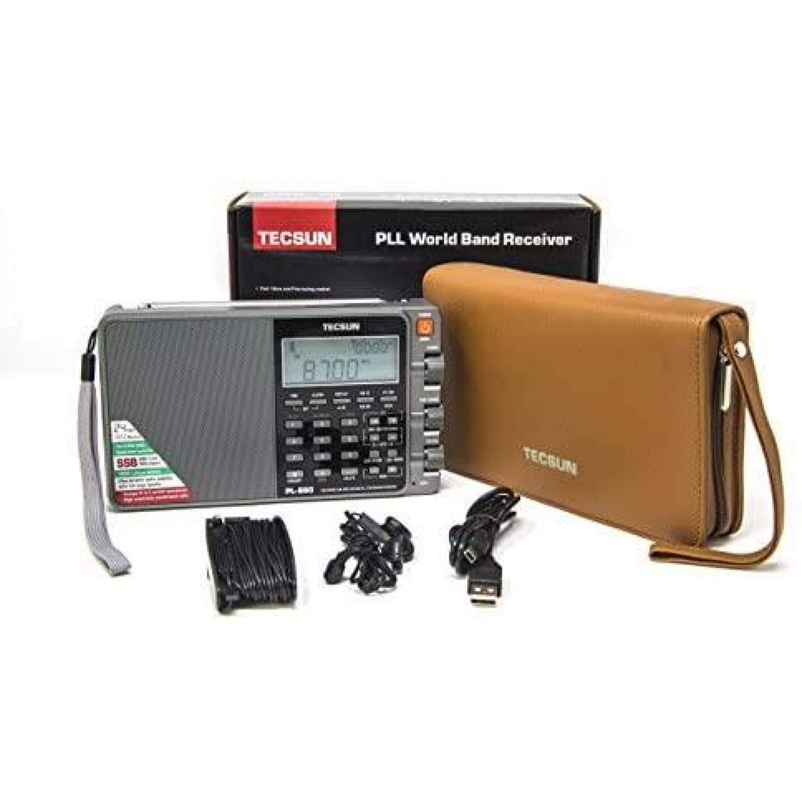 Radio TECSUN PL880 portatil digital PLL AM/PM -Negro