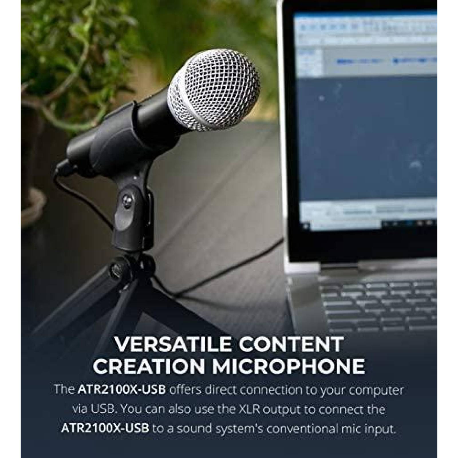 Microfono Audio-Technica ATR2100X-USB USB con Accesorios