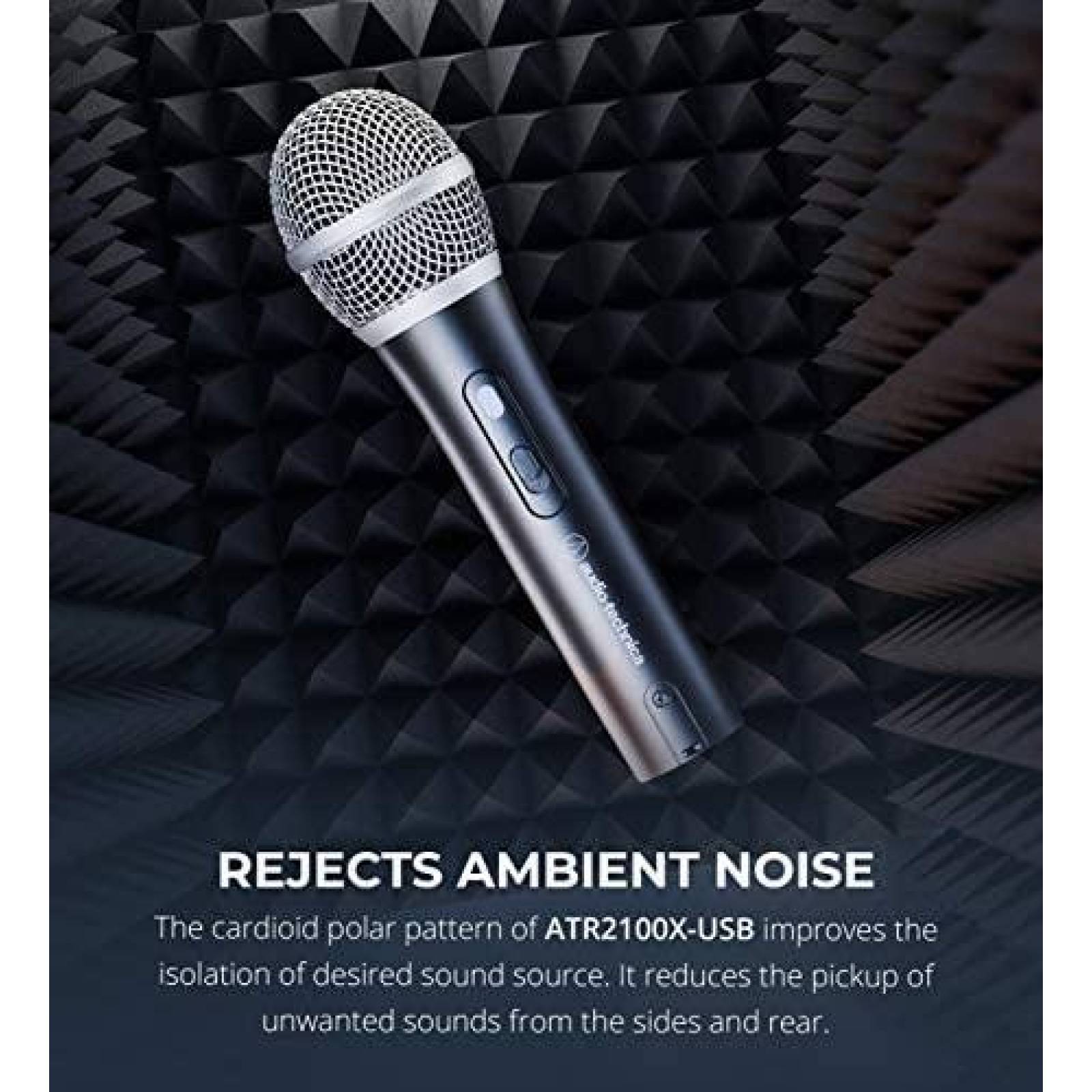 Microfono Audio-Technica ATR2100X-USB USB con Accesorios