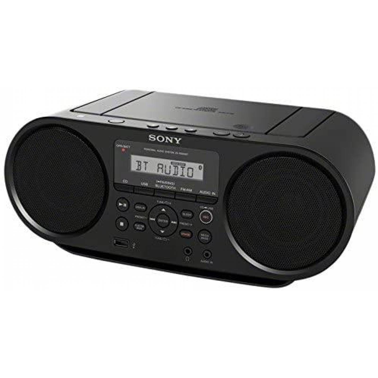 Boombox Sony ZSRS60BT CD/Bluetooth/NFC/USB/FM/AM -Negro