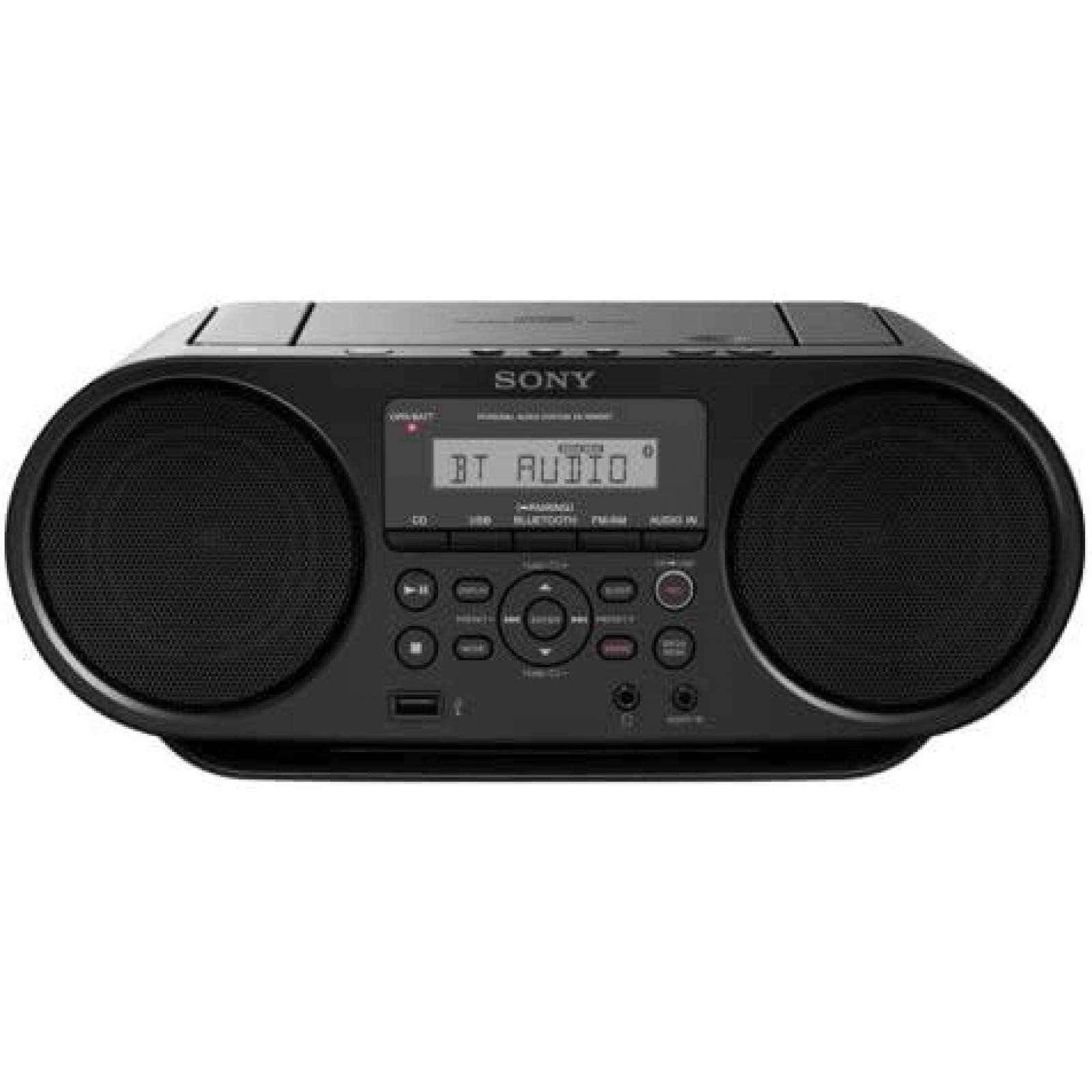 Boombox Sony ZSRS60BT CD/Bluetooth/NFC/USB/FM/AM -Negro