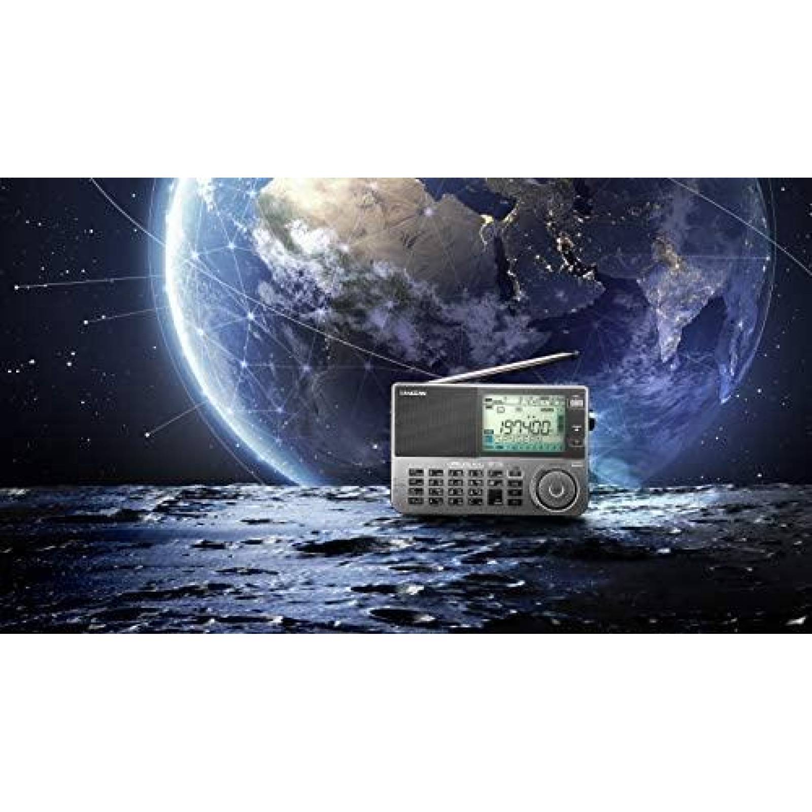 Radio Sangean ATS-909X2 USB AUX 2.5mm LCD 137 MHz -Gris