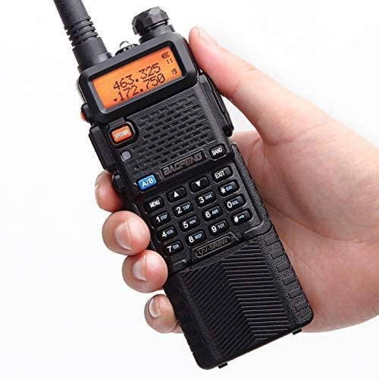 Par de Radios BAOFENG UV-5R Banda Dual 8 Watts -Negro