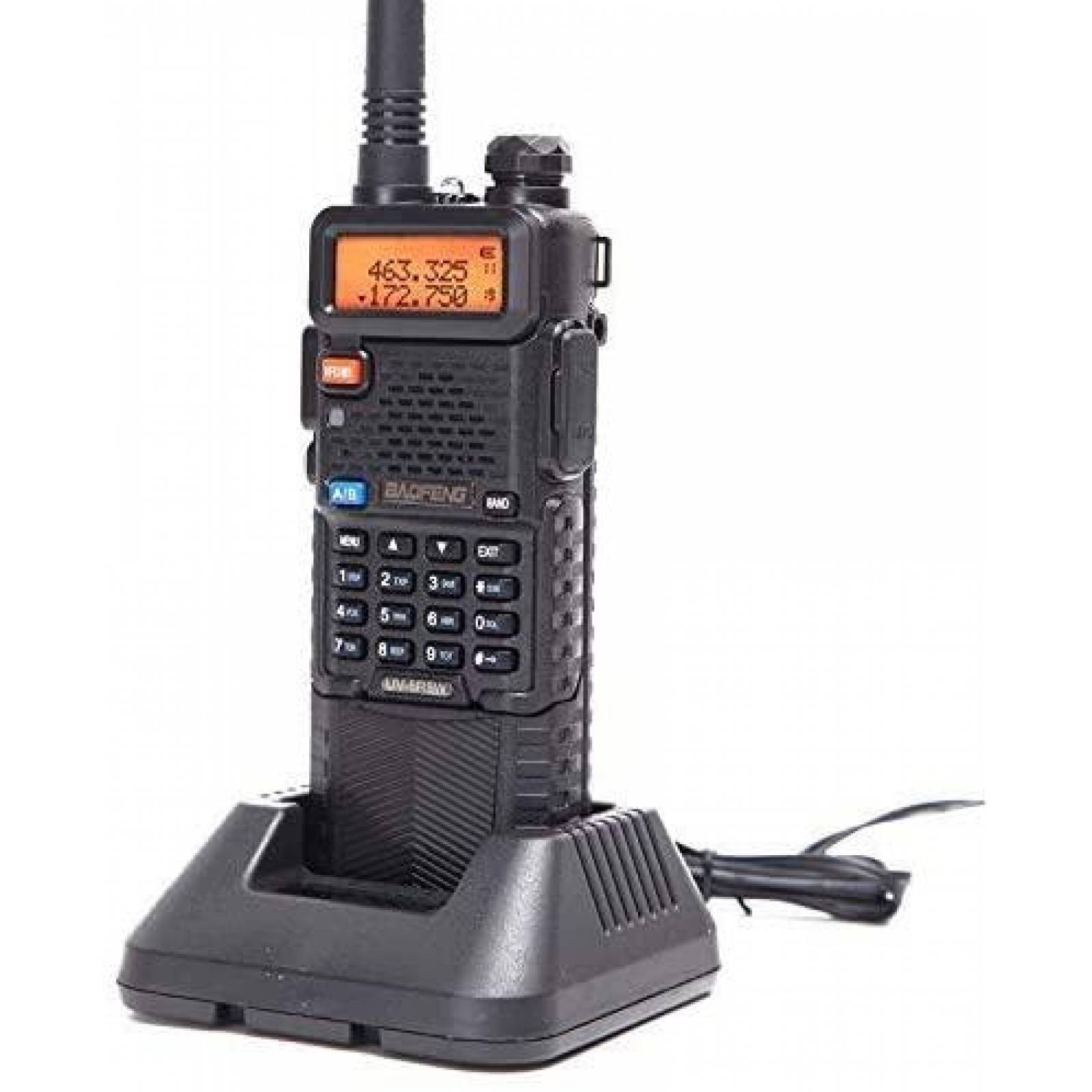 Par de Radios BAOFENG UV-5R Banda Dual 8 Watts -Negro