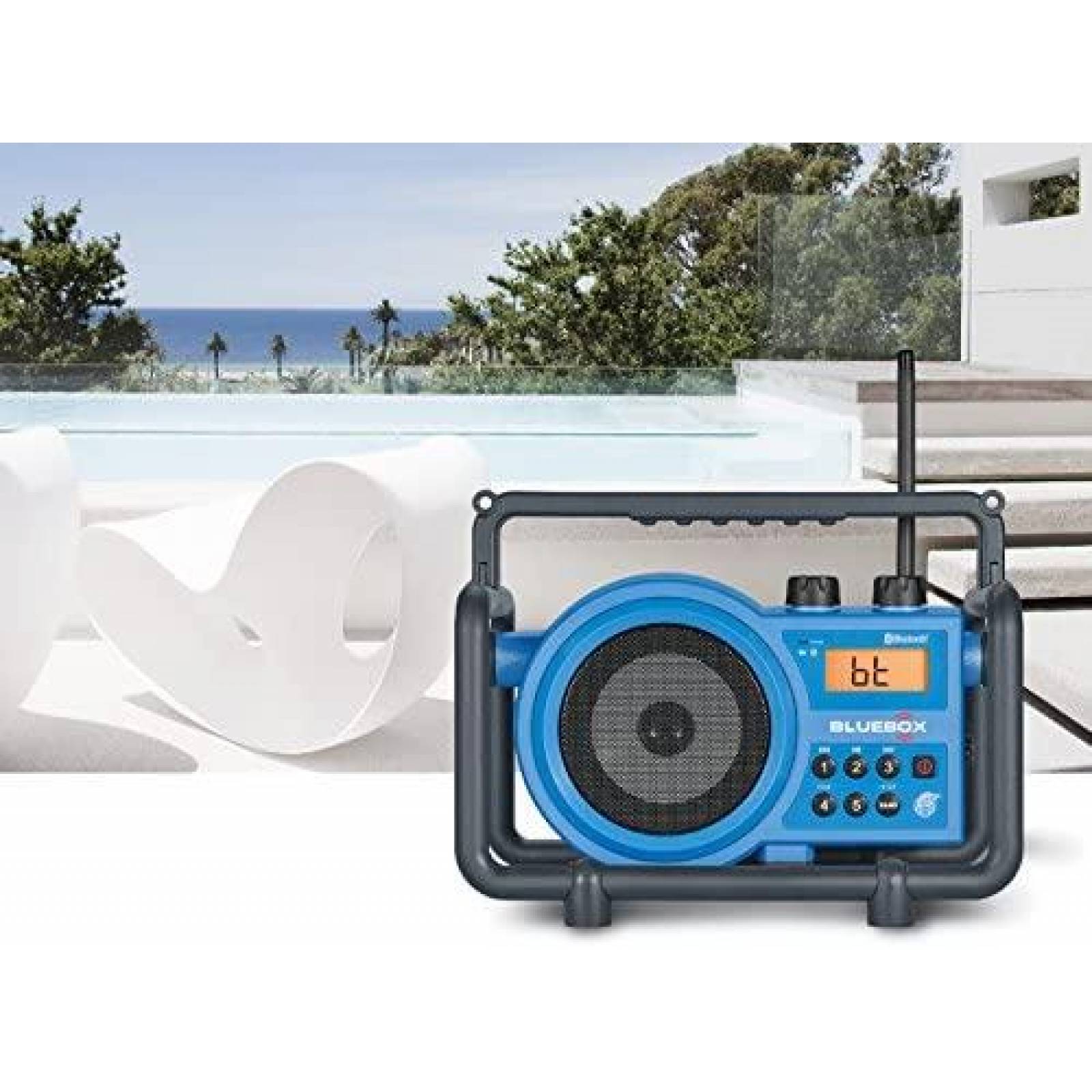Radio Sangean BB-100 Digital de AM / FM Bluetooth -Azul
