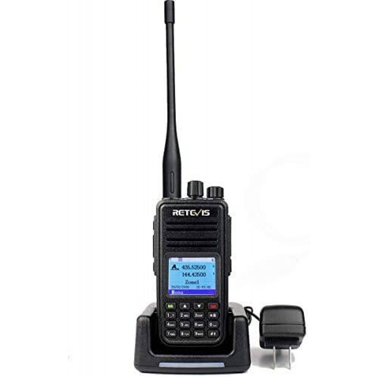 Radio Retevis RT3S Banda dual DMR GPS 2 caminos -Negro