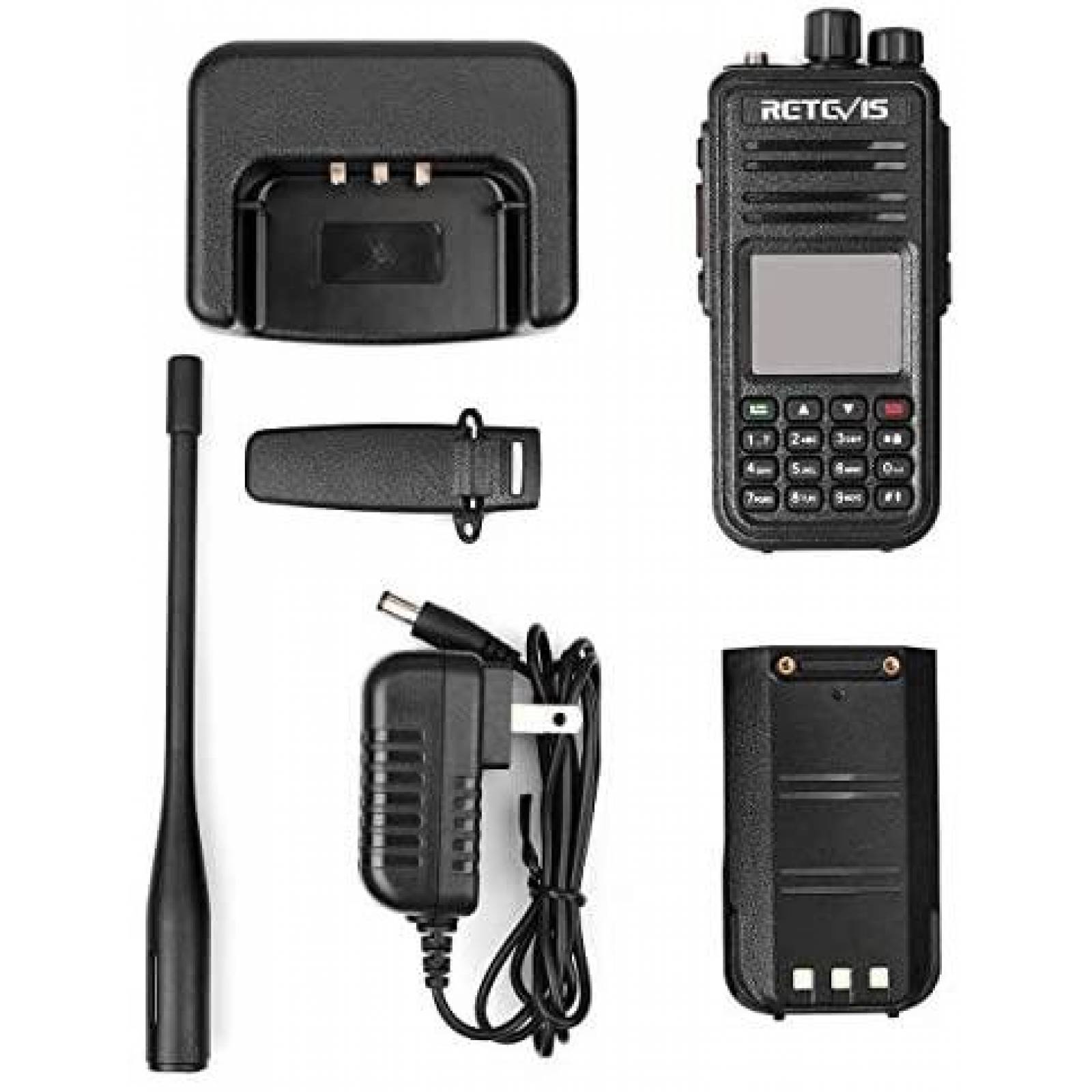 Radio Retevis RT3S Banda dual DMR GPS 2 caminos -Negro