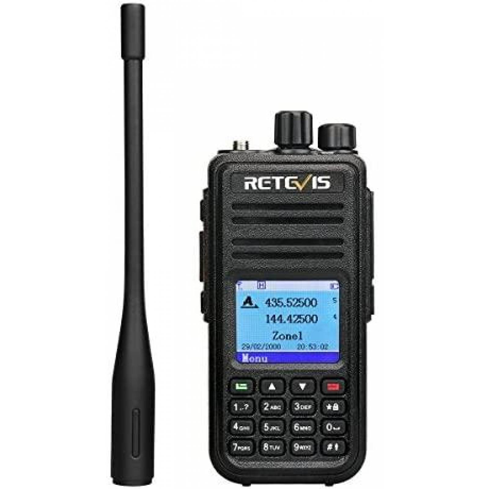 Radio Retevis RT3S Banda dual DMR GPS 2 caminos -Negro