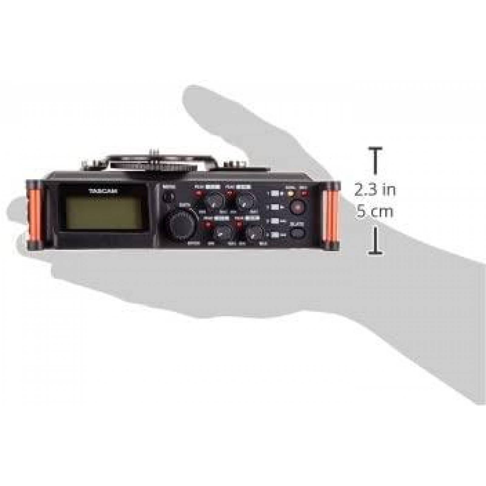 Grabadora Sonido Tascam DR-70D 4 Track para Camara DSLR -Neg