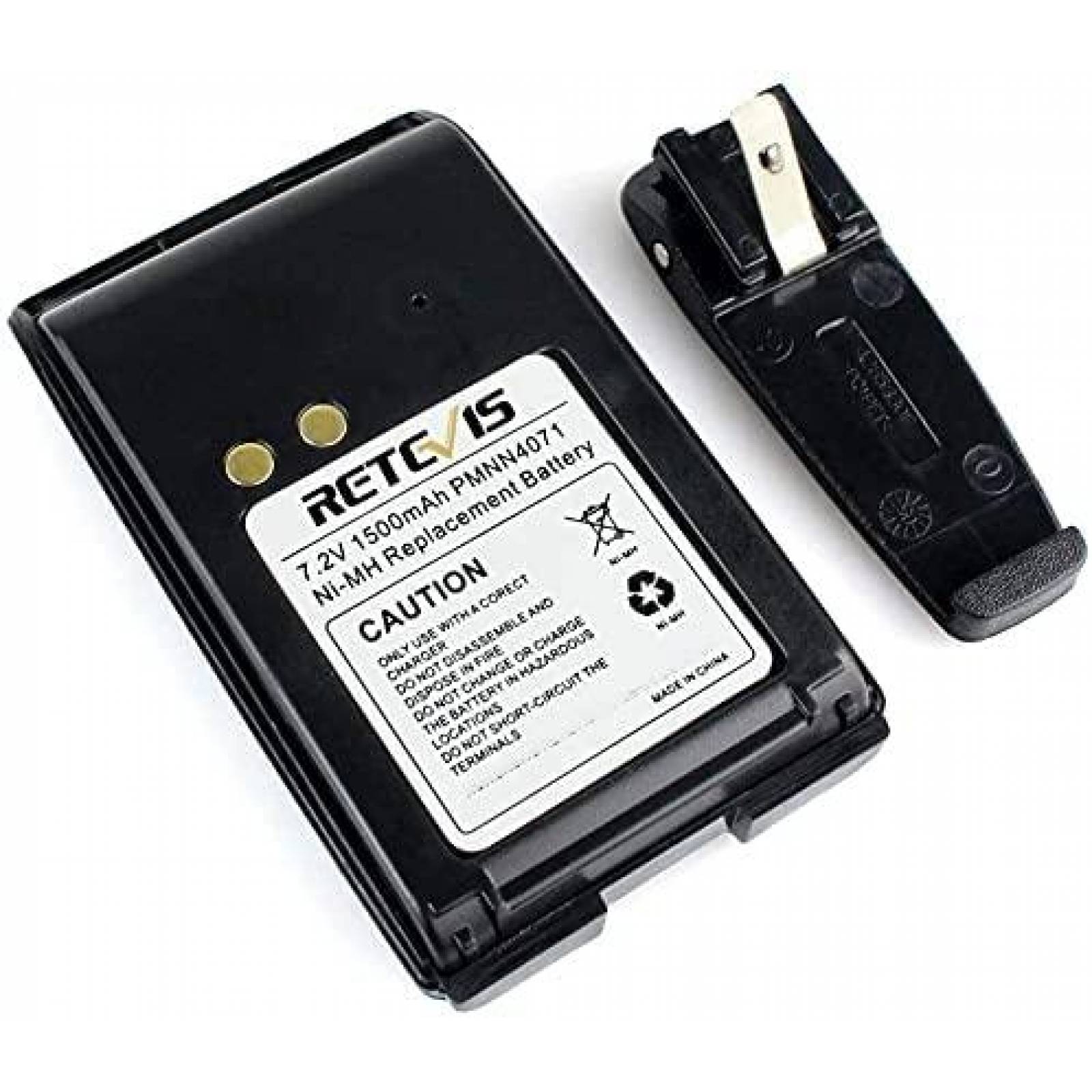 Bateria de radio Retevis PMNN4071 Recargable 5pcs -Negro