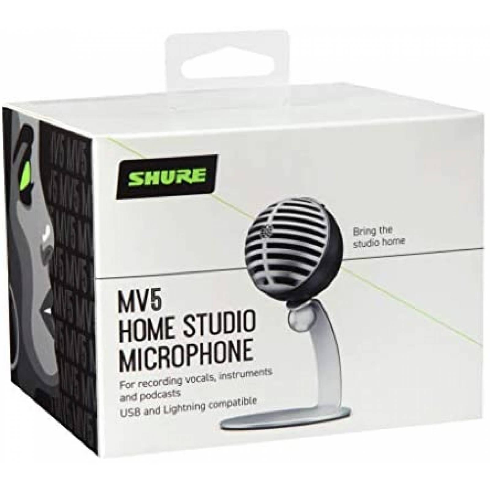 Microfono Condensador Shure MV5 Digital Cable USB -Gris
