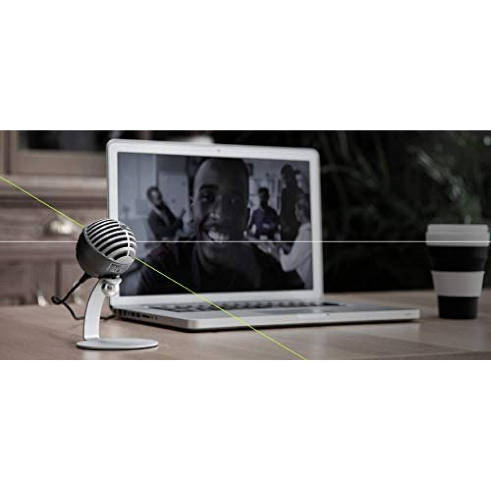 Microfono Condensador Shure MV5 Digital Cable USB -Gris