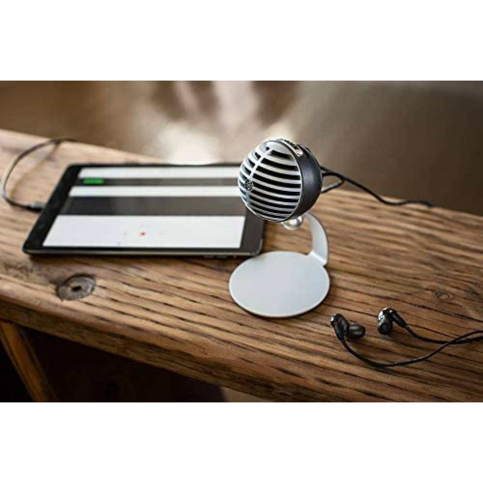 Microfono Condensador Shure MV5 Digital Cable USB -Gris