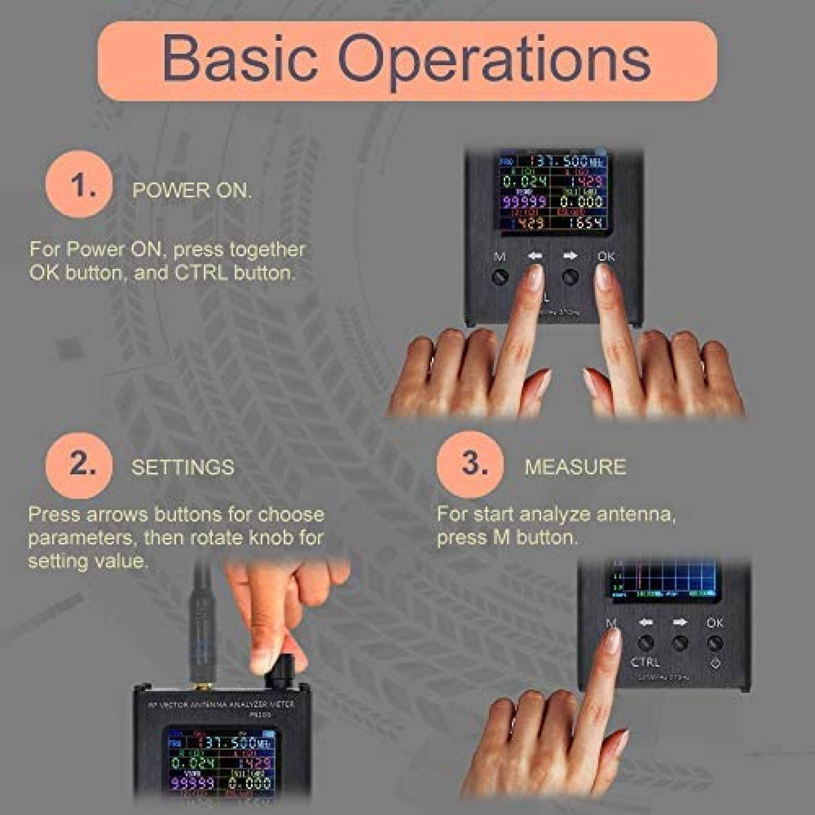 Analizador Yi Zhan Tong Medidor de Antena 6.1"x3.7"x3.2"