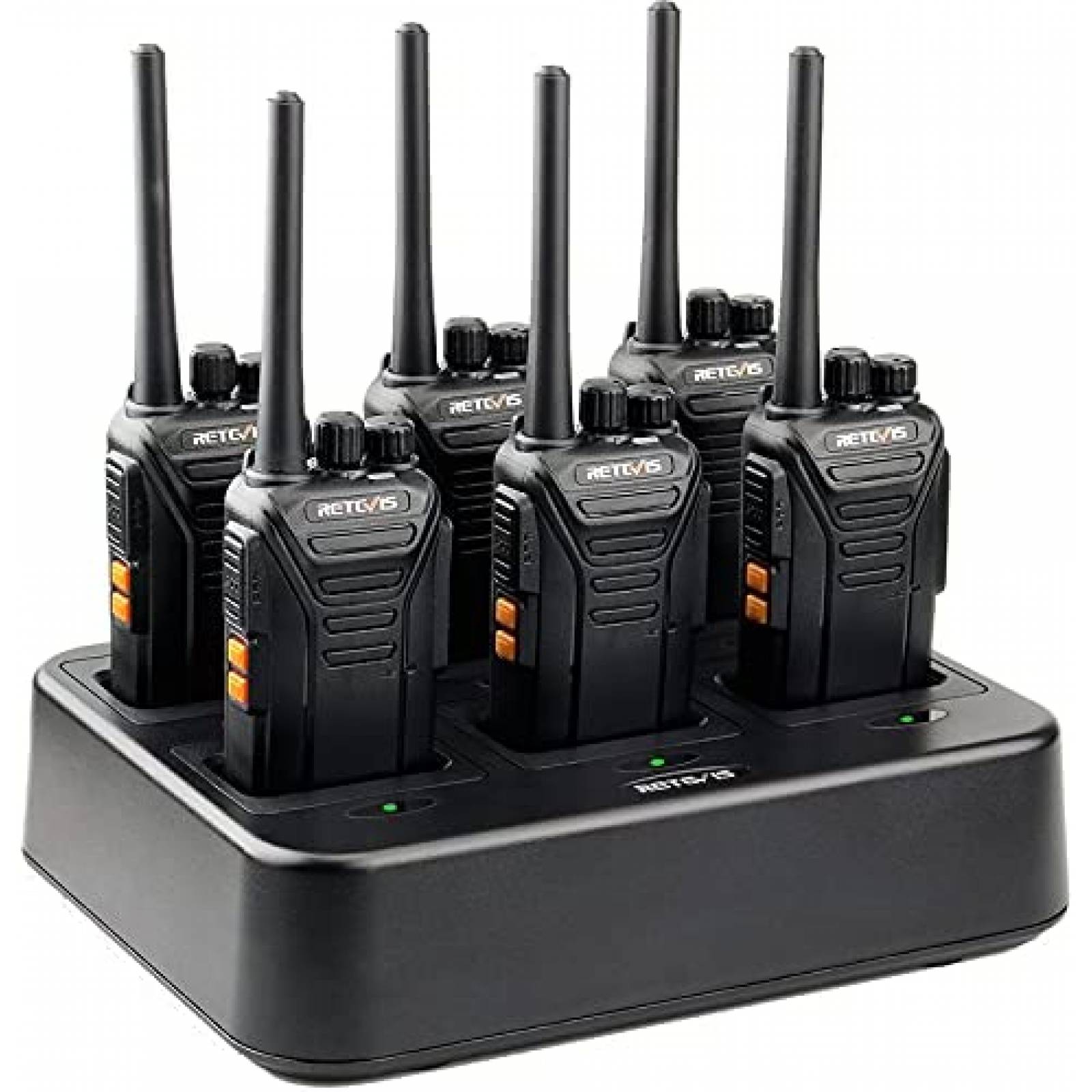 6 Walkie Talkies Retevis RT27 22 Canales 40dB -Negro