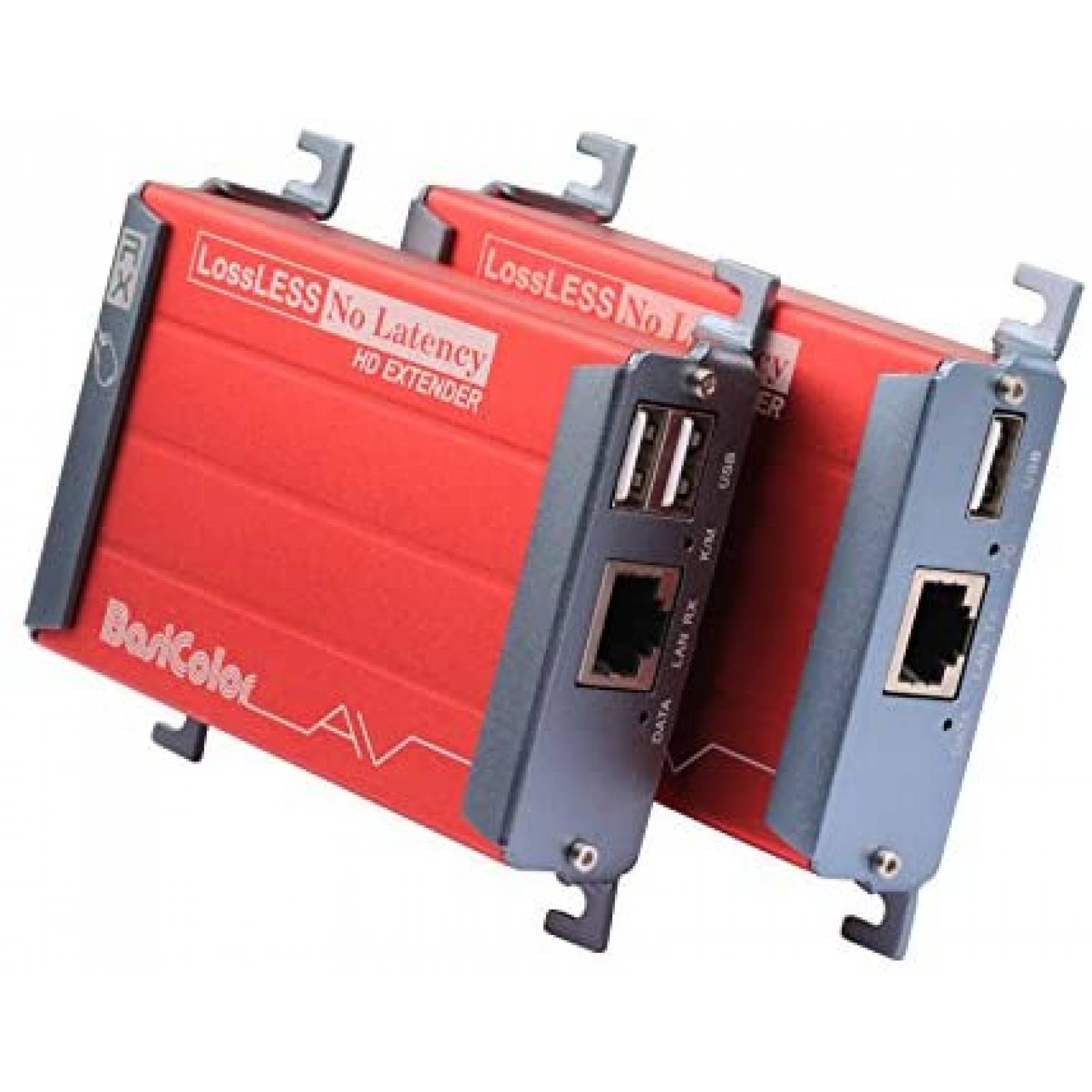 Extensor HDMI Basicolor a RJ45 1080p/80 Metros -Rojo