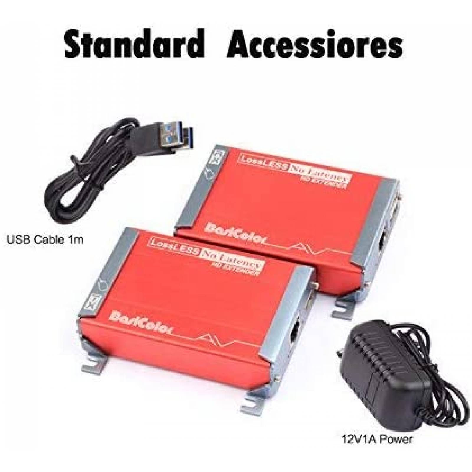 Extensor HDMI Basicolor a RJ45 1080p/80 Metros -Rojo