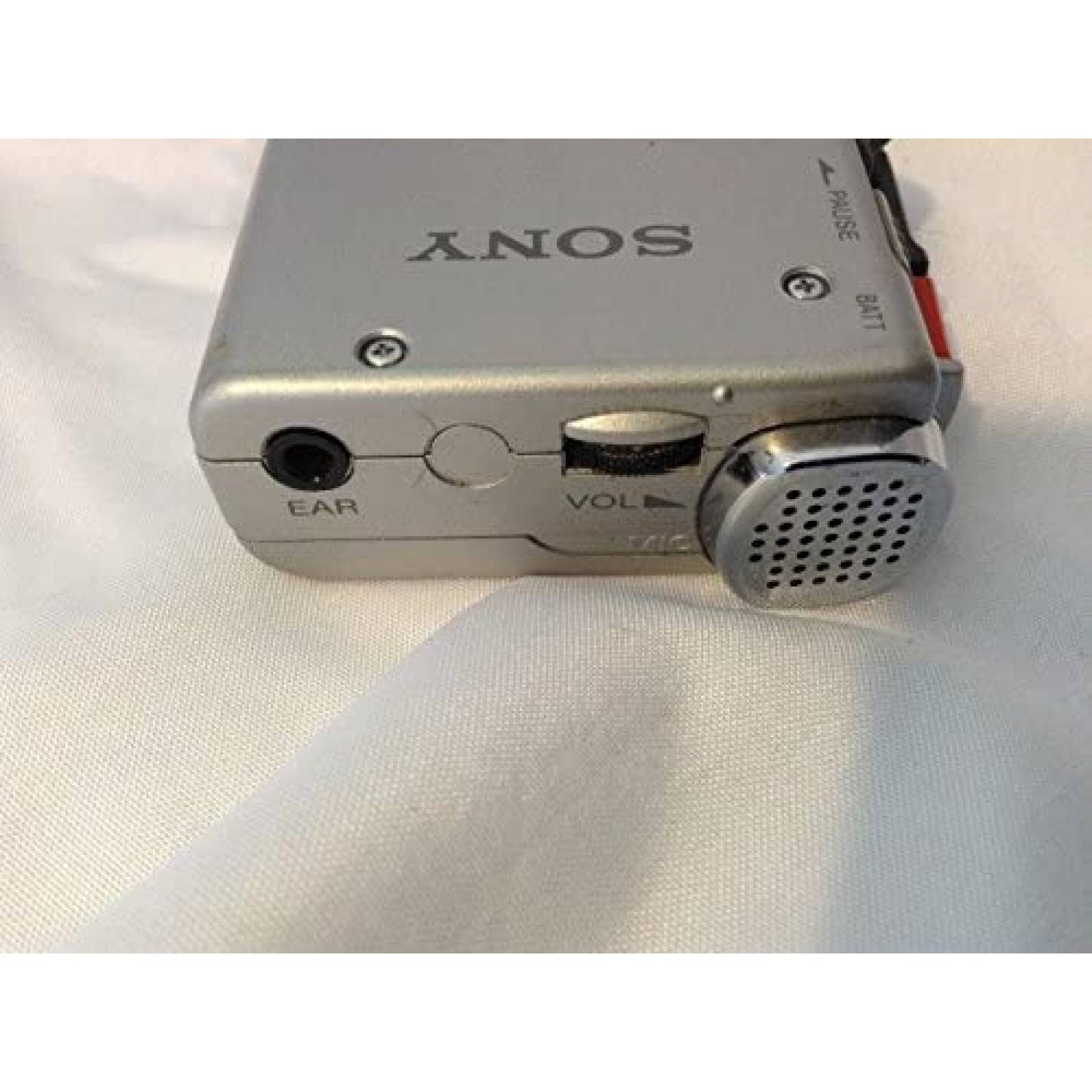 Grabadora De Microcassette Sony M-447 Baterias 2 AA -Gris