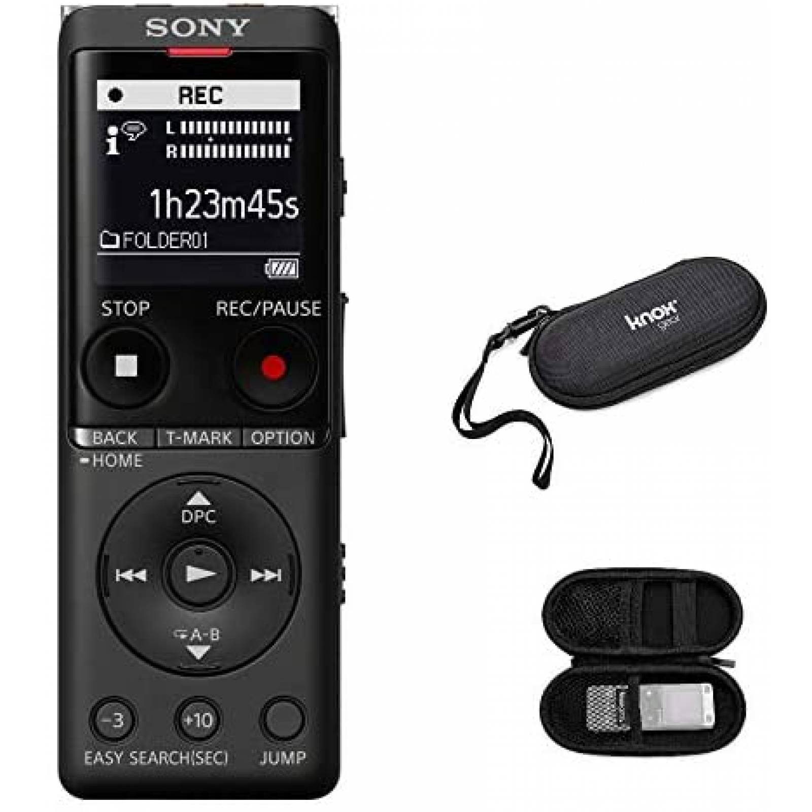Grabadora de Voz Sony ICD-UX570 Digital+Accesorios -Negro