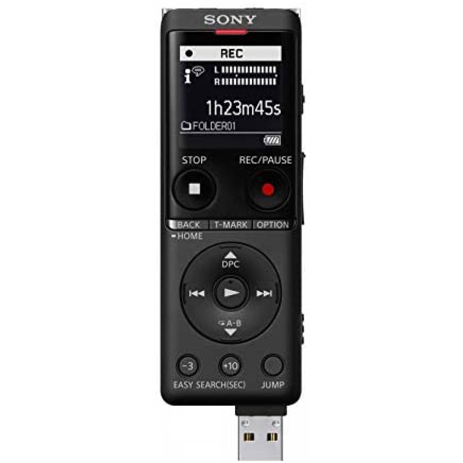 Grabadora de Voz Sony ICD-UX570 Digital+Accesorios -Negro