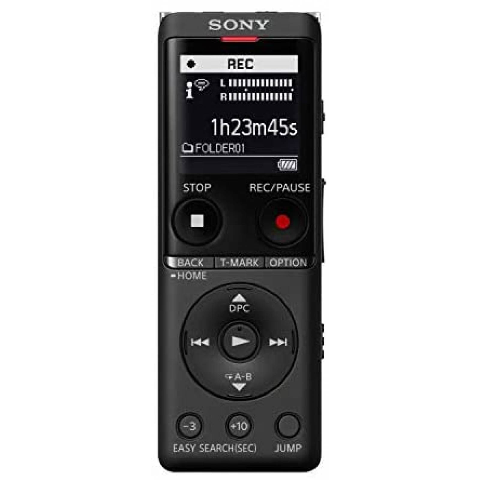 Grabadora de Voz Sony ICD-UX570 Digital+Accesorios -Negro
