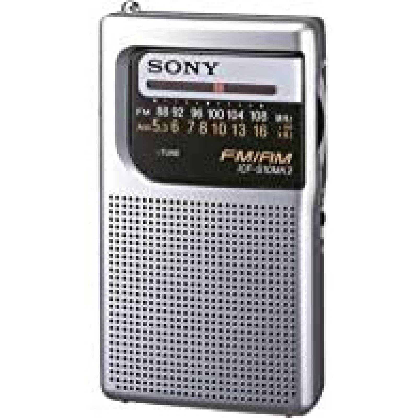 Radio De Bolsillo Sony ICF-S10MK2 AM/FM 1.5V -Plateado