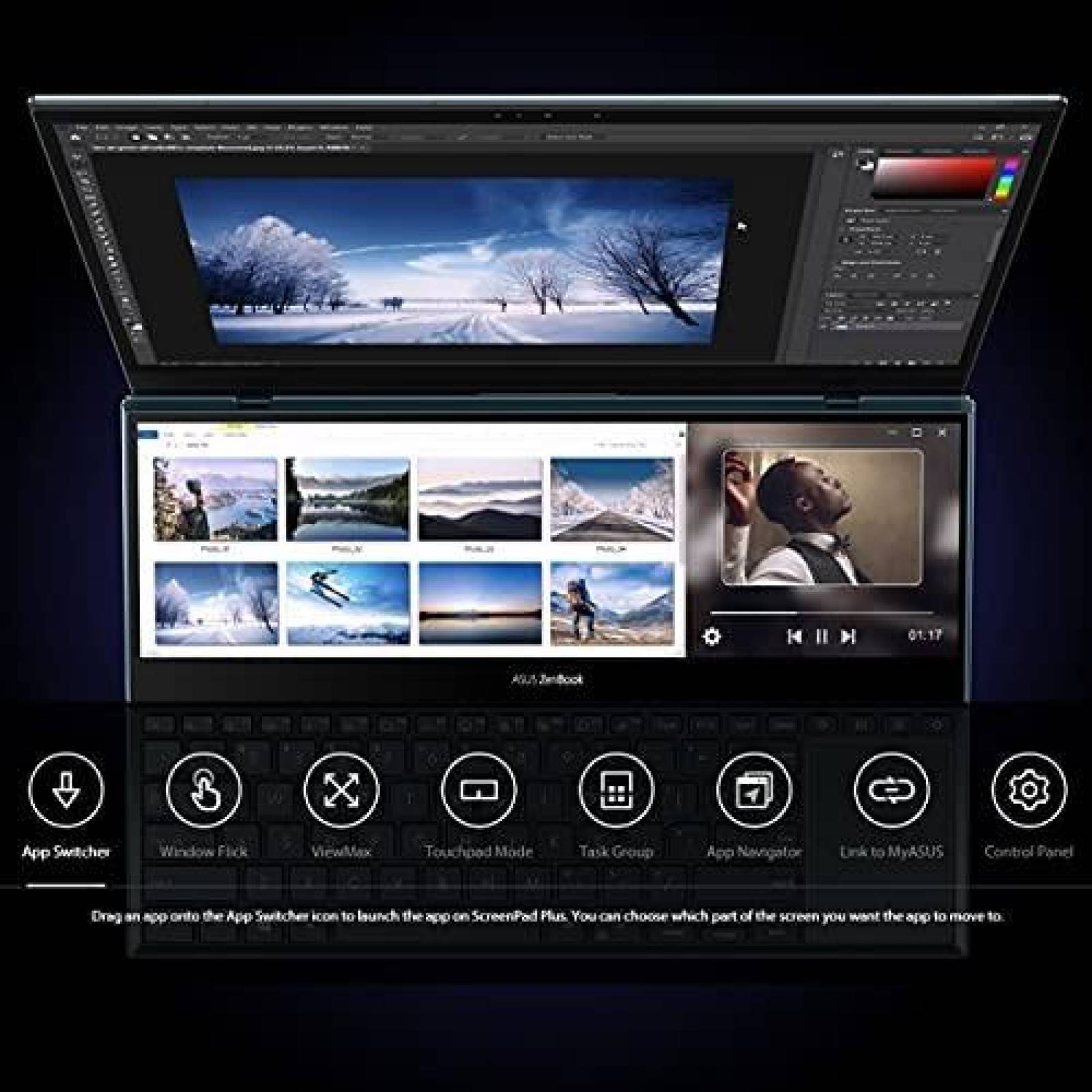 Laptop ASUS ZenBook Pro Duo UX581 15.6'' i9 32GB 1TB RTX2060