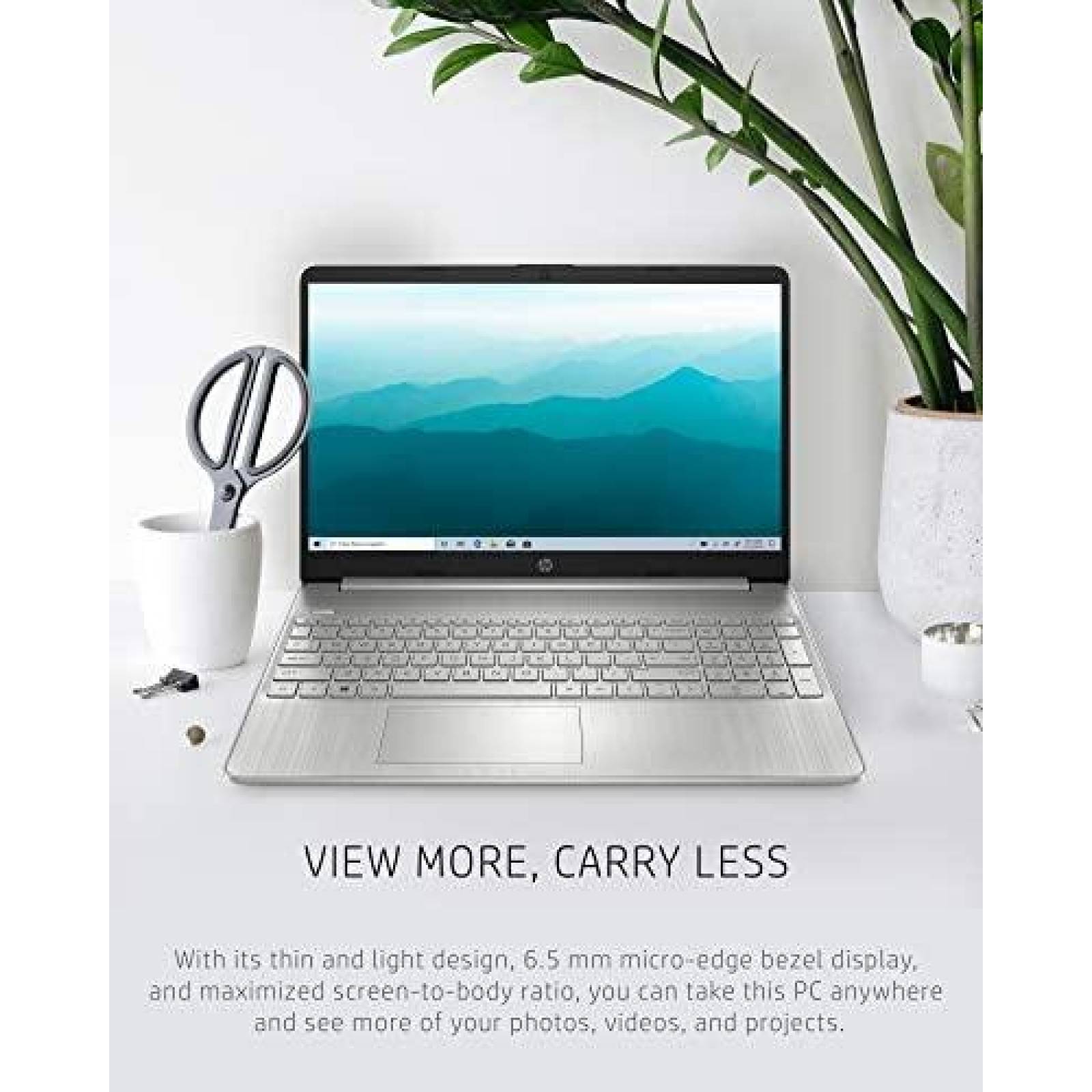 Laptop HP 15.6'' HD 8GB AMD Ryzen 3 3250U Win10 -Blanco