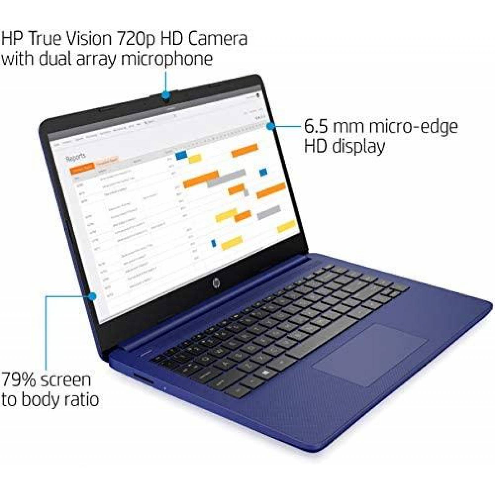 Laptop HP Stream 11.6'' HD 4GB Celeron N4020 Win10 -Rosa