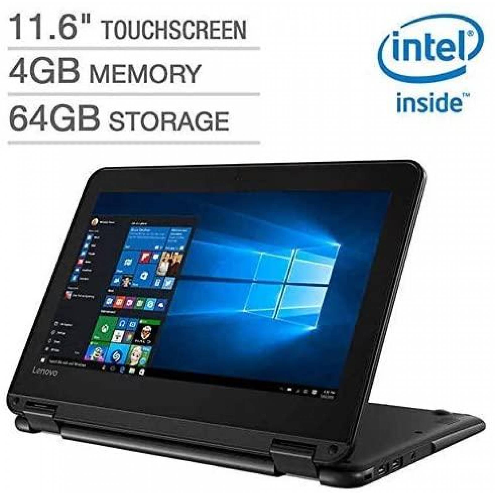 Laptop Lenovo Flex 11 11.6" 4GB 64GB Tactil con Win10 Pro