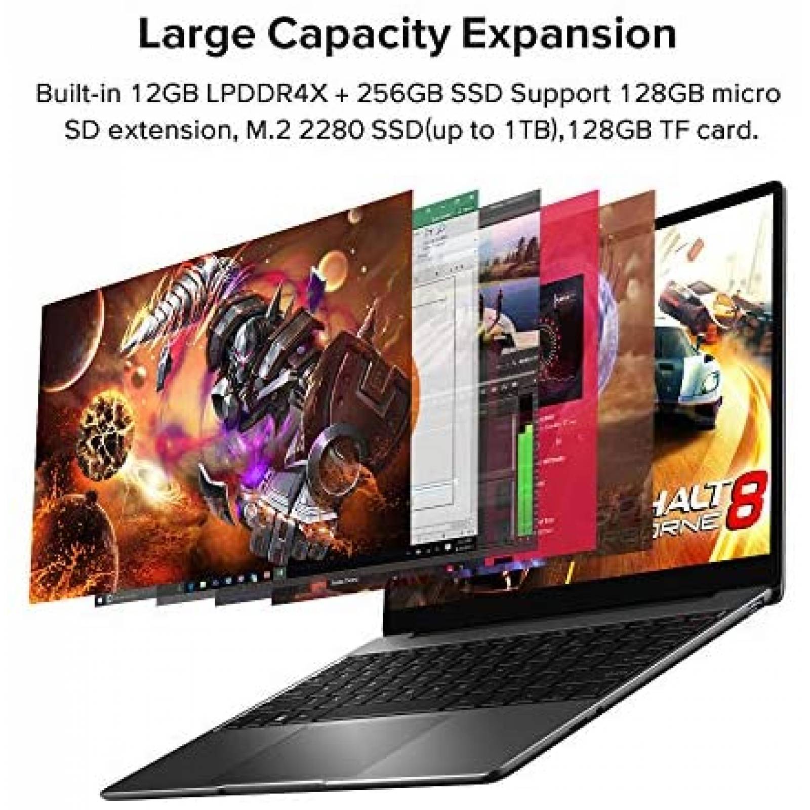 Laptop CHUWI GemiBook 13'' 12GB Celeron J4115 Win10 -Negro