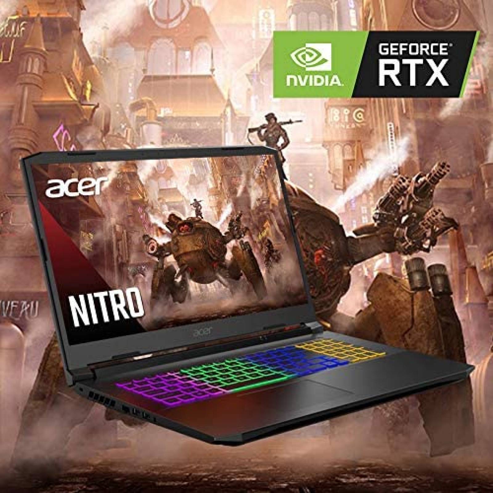 Laptop Gamer Acer Nitro 5 17.3 Ryzen 7 16GB 1TB RTX 3060