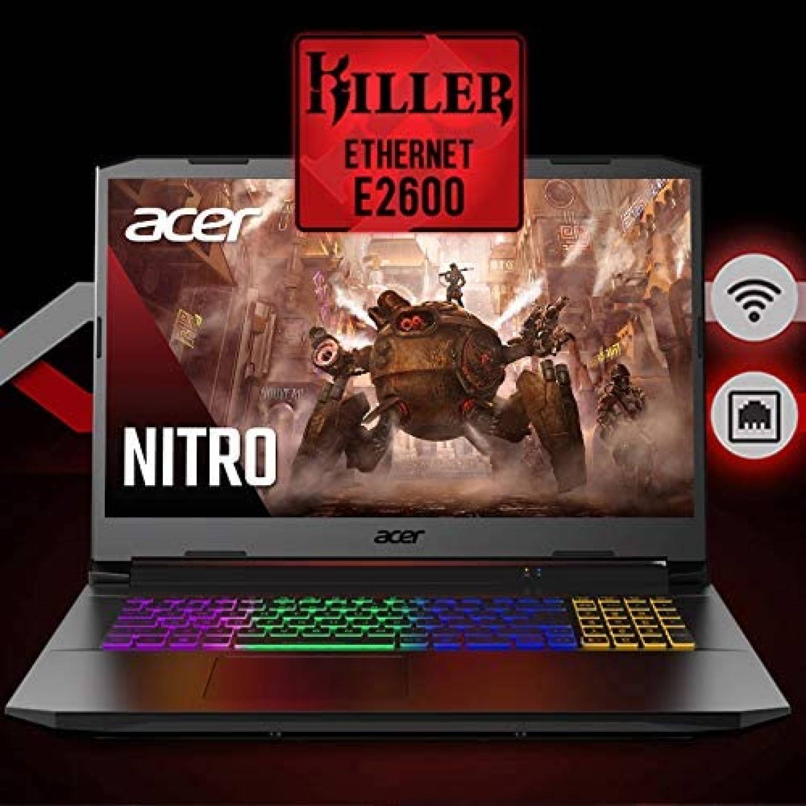 Laptop Gamer Acer Nitro 5 17.3 Ryzen 7 16GB 1TB RTX 3060