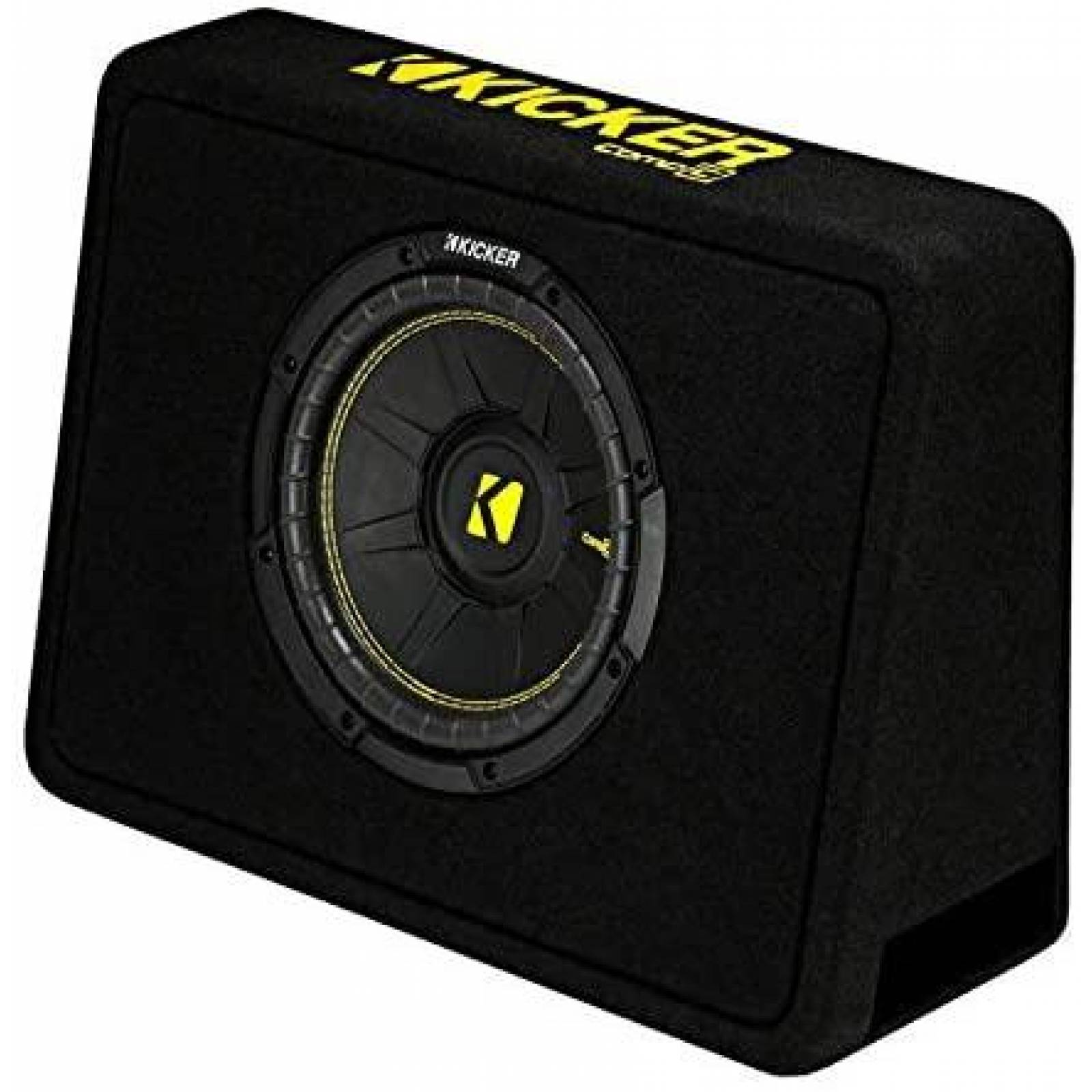 Caja Subwoofer Kicker CompC 10"+subwoofer 600 vatios -Negro