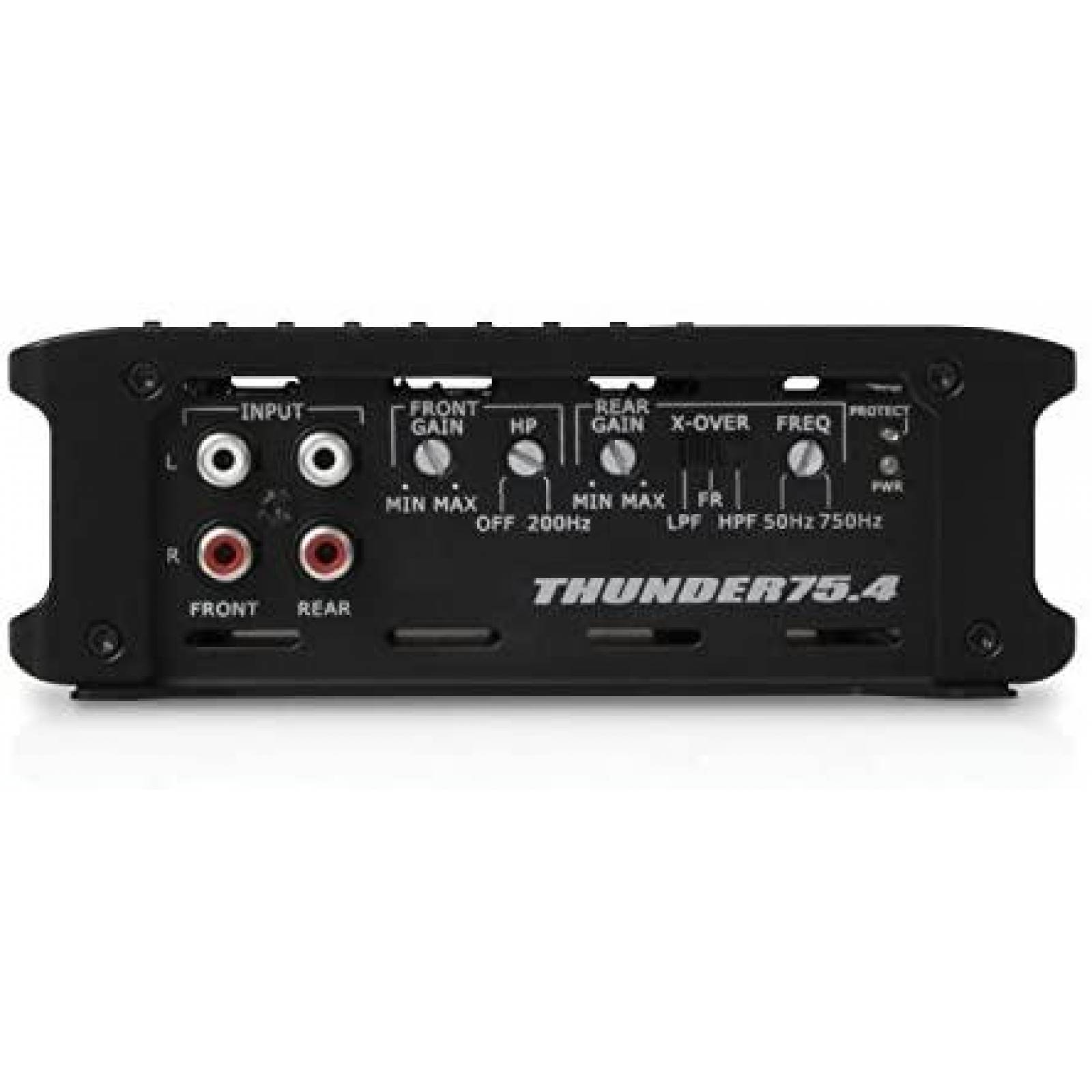 Amplificador MTX 400 Watts de 4 Canales 14.43x7.5x4" -Negro