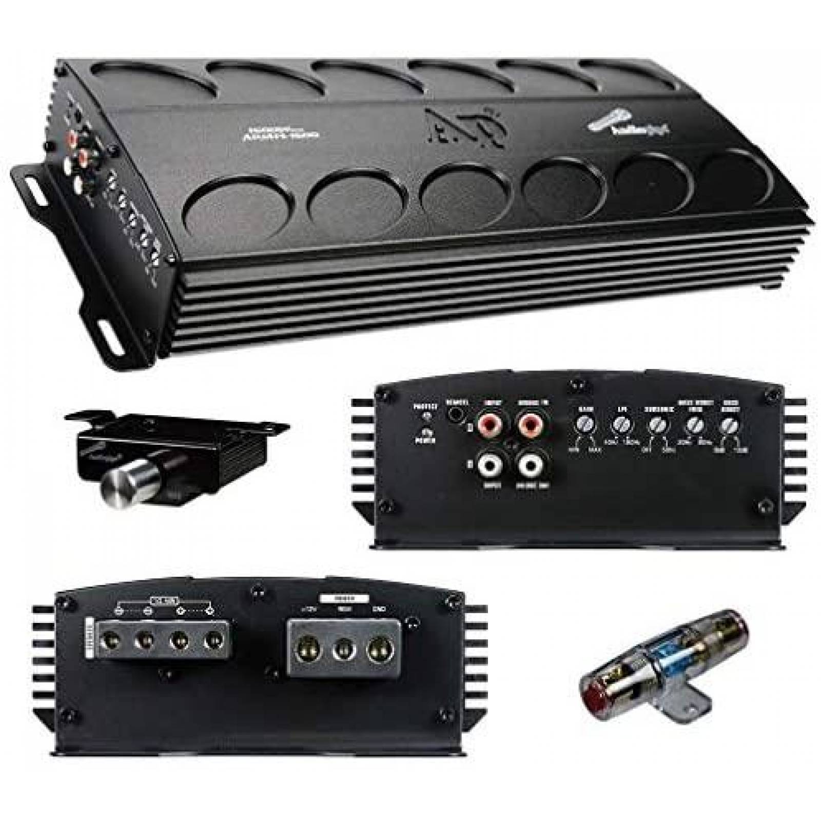 Amplificador Audiopipe 1500 Watts para Automovil -Negro