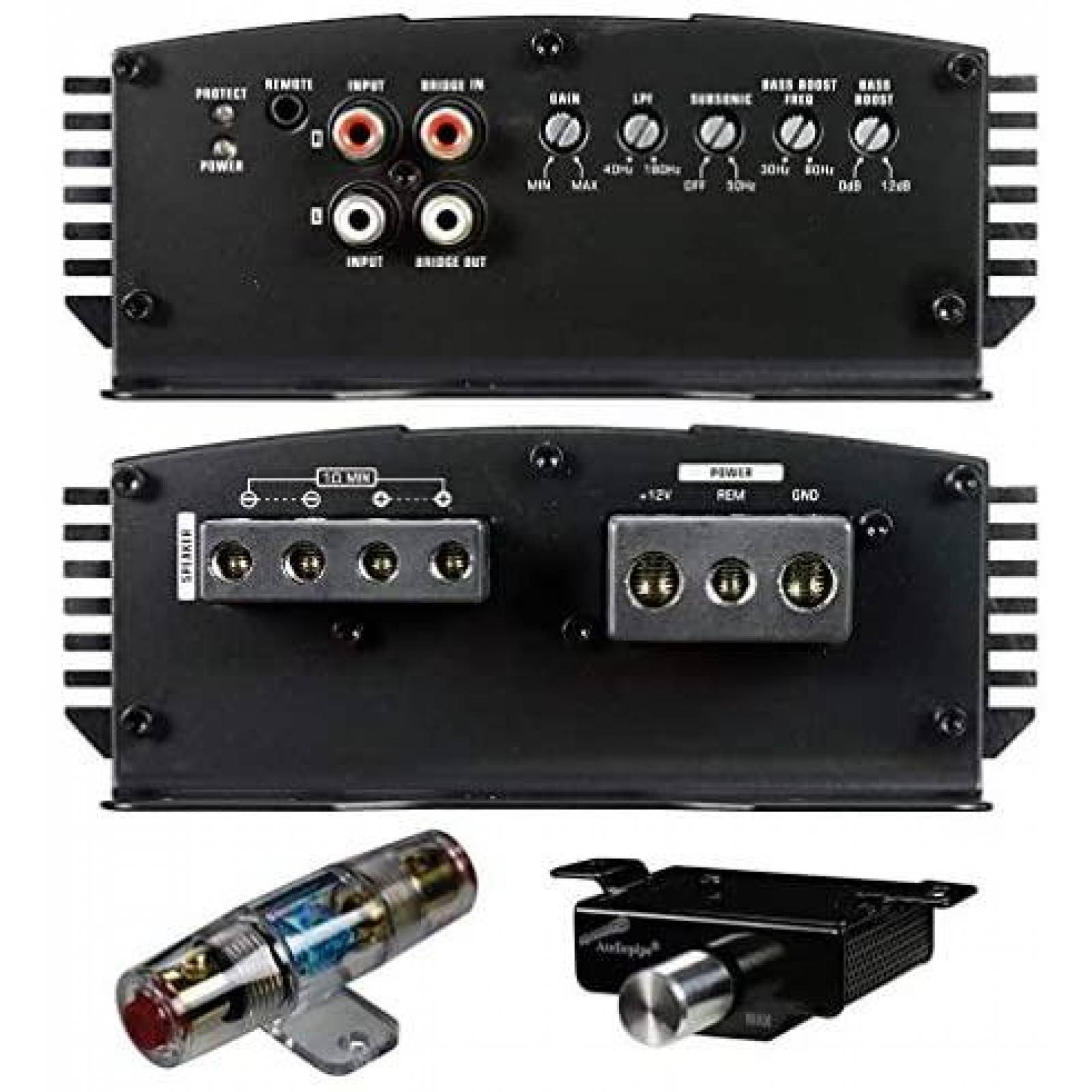 Amplificador Audiopipe 1500 Watts para Automovil -Negro