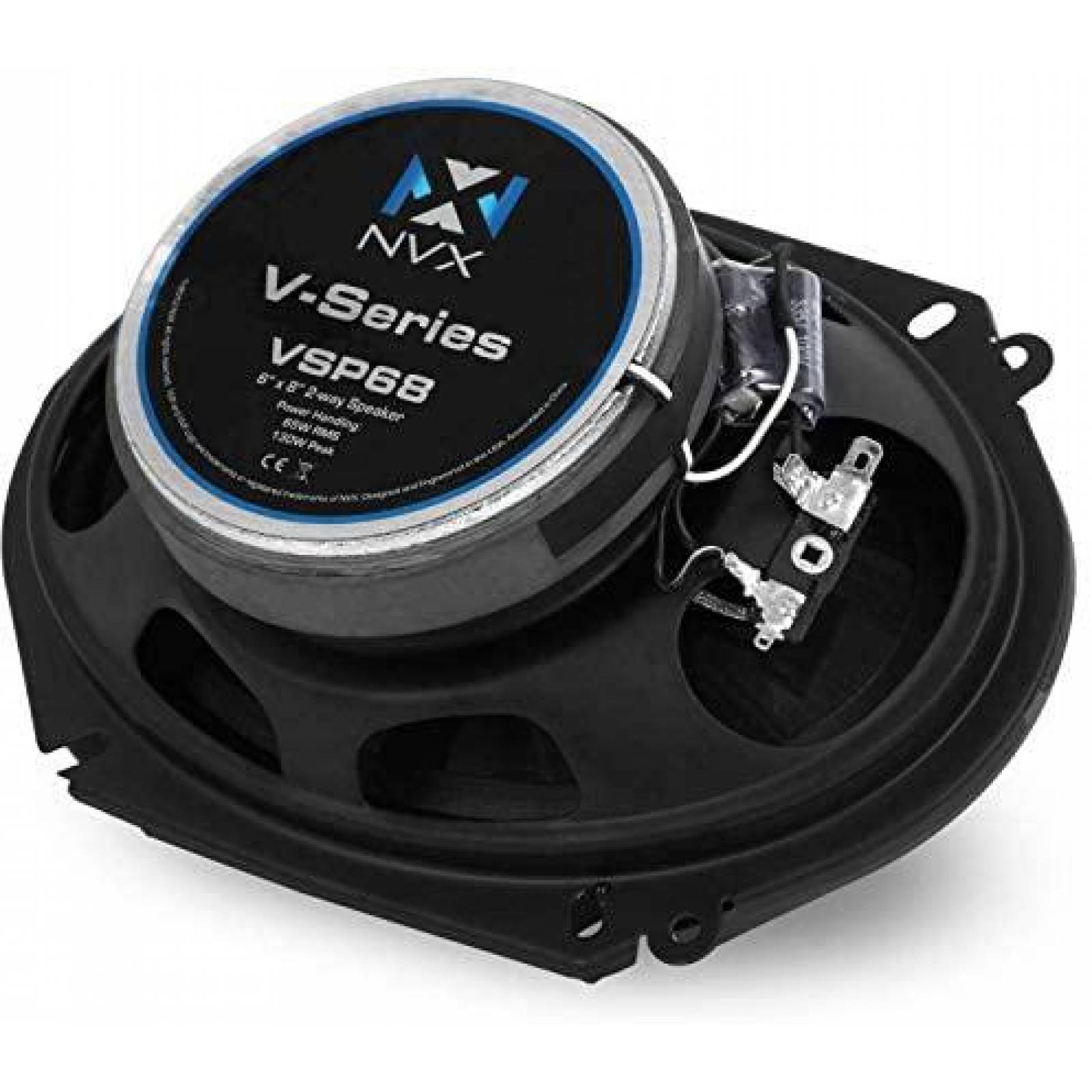 Bocinas NVX VSP68 V-Series 6 x 8'' Adaptador Incluido -Negro