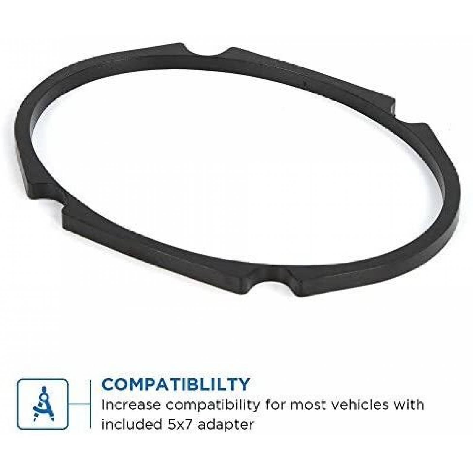 Bocinas NVX VSP68 V-Series 6 x 8'' Adaptador Incluido -Negro