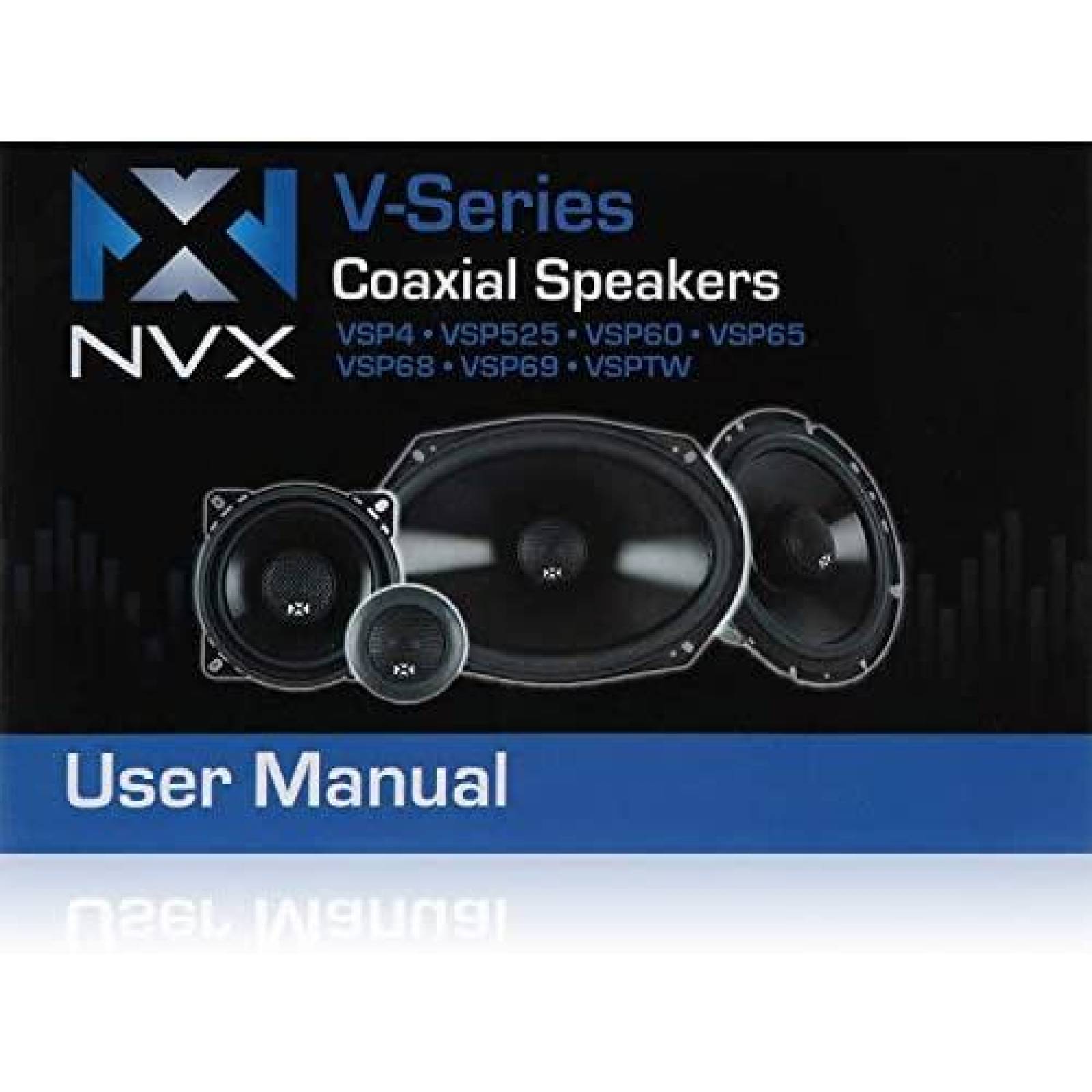Bocinas NVX VSP68 V-Series 6 x 8'' Adaptador Incluido -Negro
